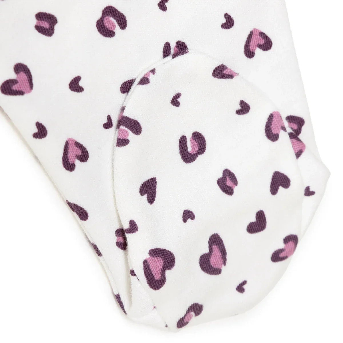 HelloBaby Girls Vest Hat & Footed Bottom Set Heart Print Long Slee - Ecru - Image 9