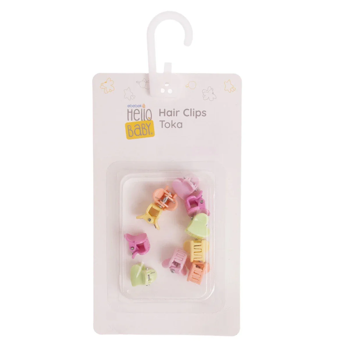 HelloBaby Hair Clips Girls - Mixcolor Printed - Image 4
