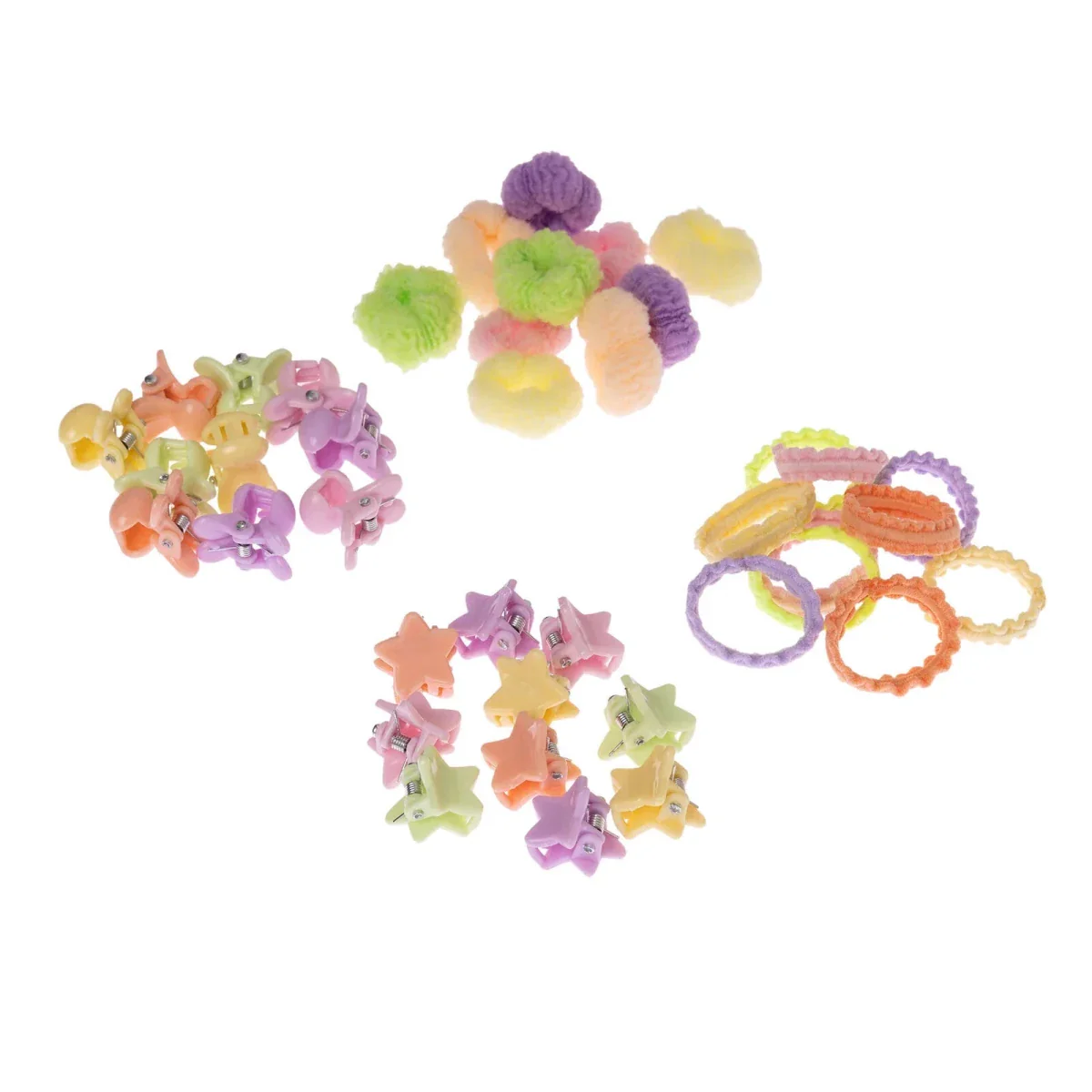 HelloBaby Hair Clips Girls - Mixcolor Printed - Image 2