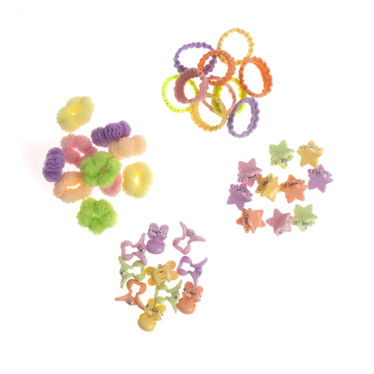 HelloBaby Hair Clips Girls - Mixcolor Printed - Image 3