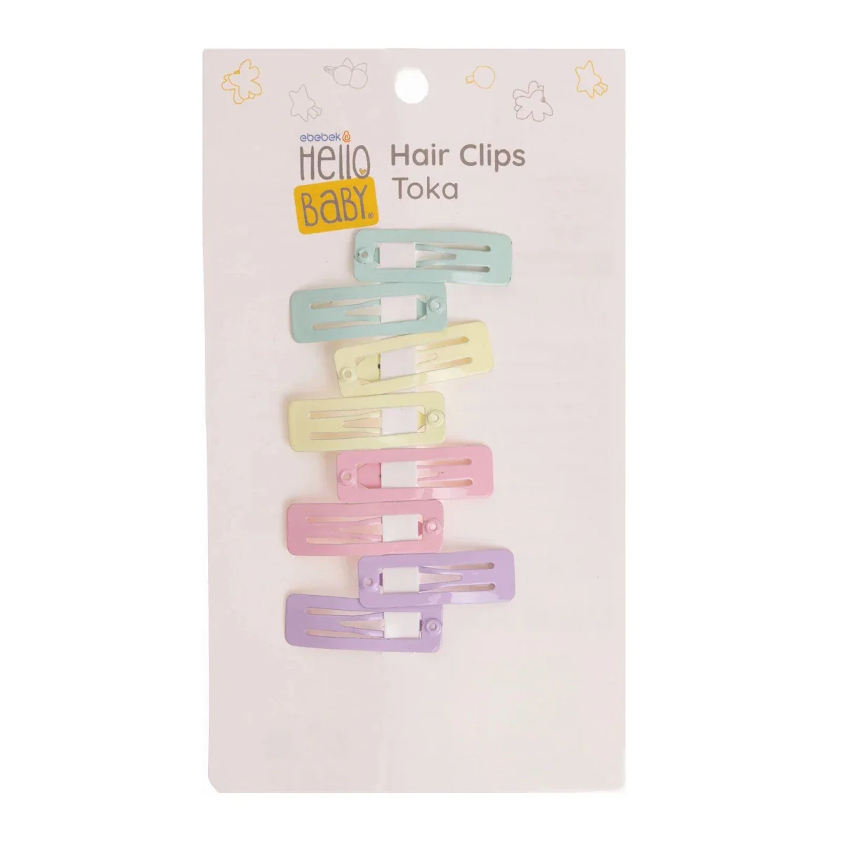 HelloBaby Hair Clips Girls - Mixcolor Printed - Image 5
