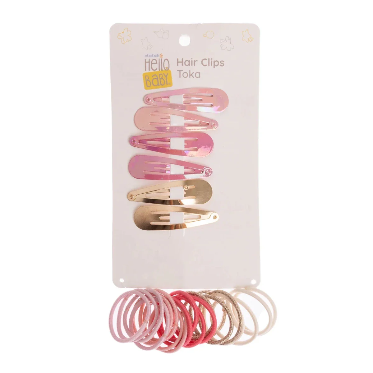 HelloBaby Hair Clips Girls - Mixcolor Printed - Image 5