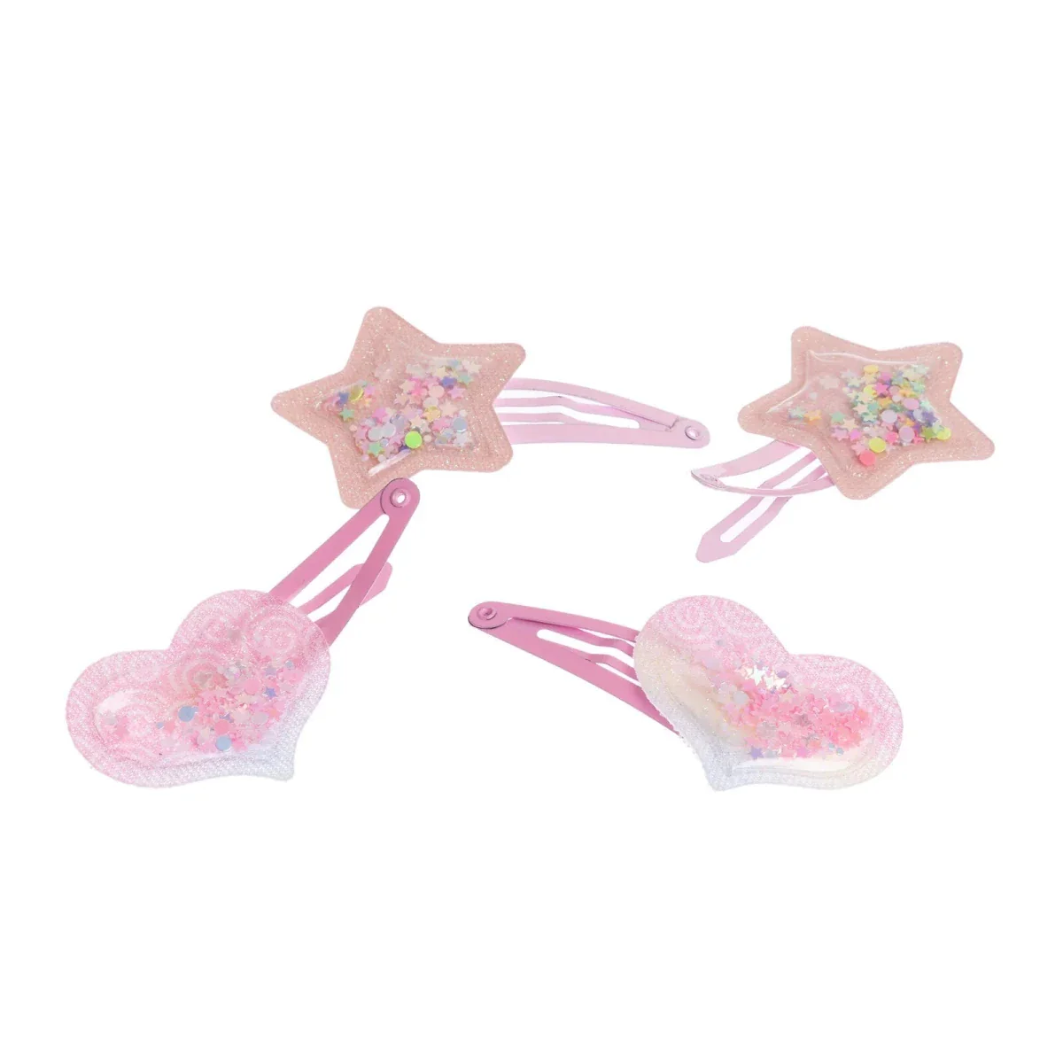 HelloBaby Hair Clips Girls - Mixcolor Printed - Image 2