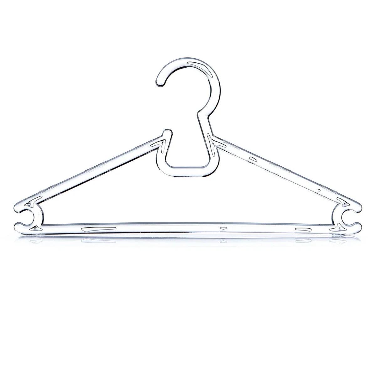 HelloBaby 6 Pack Crystal Transparent Baby Hangers - Transparent - Image 6