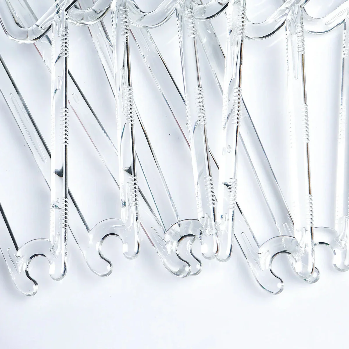 HelloBaby 6 Pack Crystal Transparent Baby Hangers - Transparent - Image 7