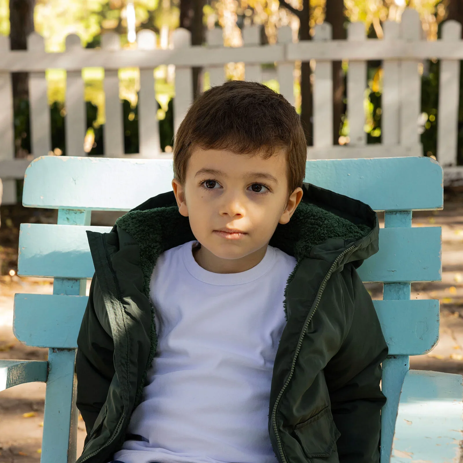HelloBaby Hooded Coat - Green - Image 4
