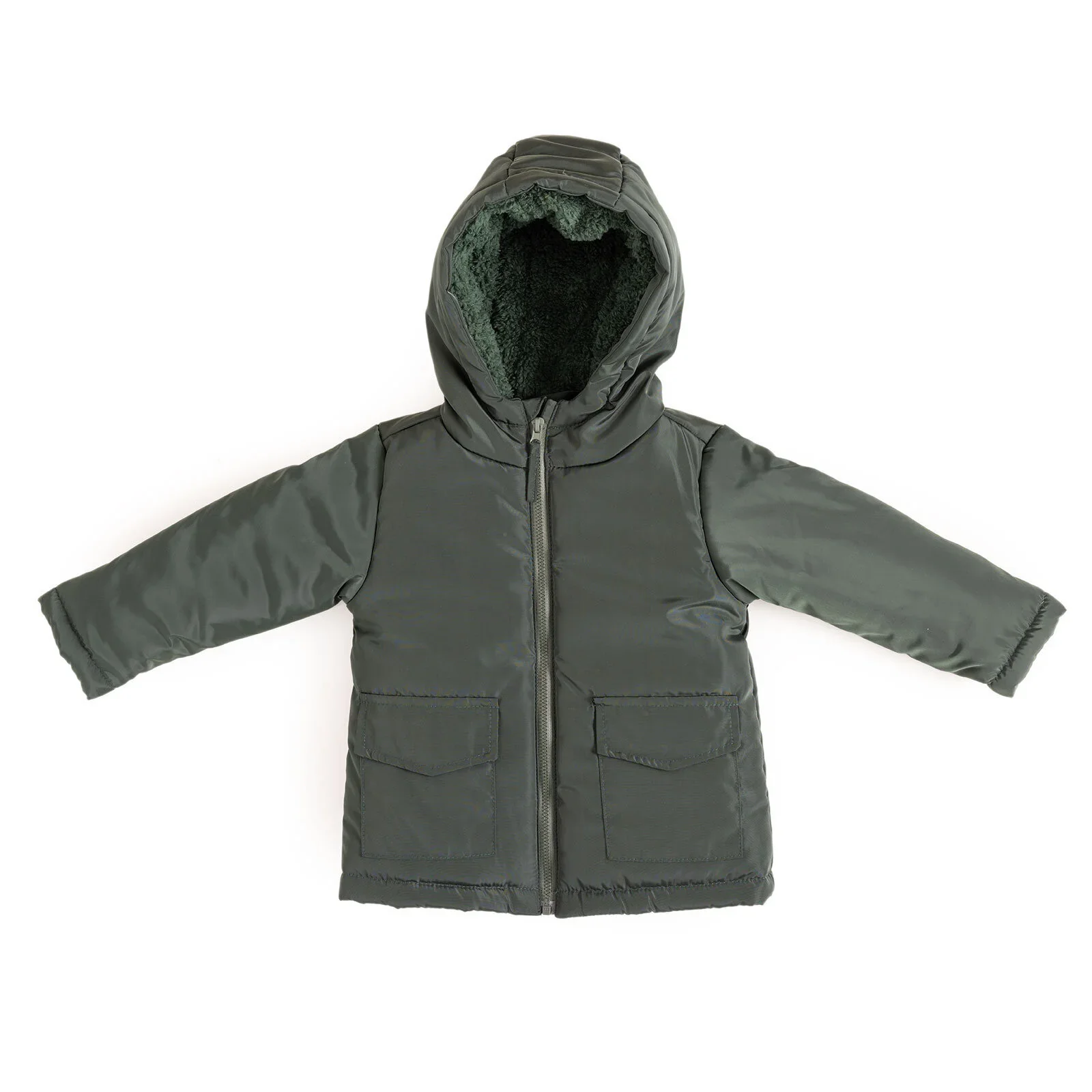 HelloBaby Hooded Coat - Green - Image 7