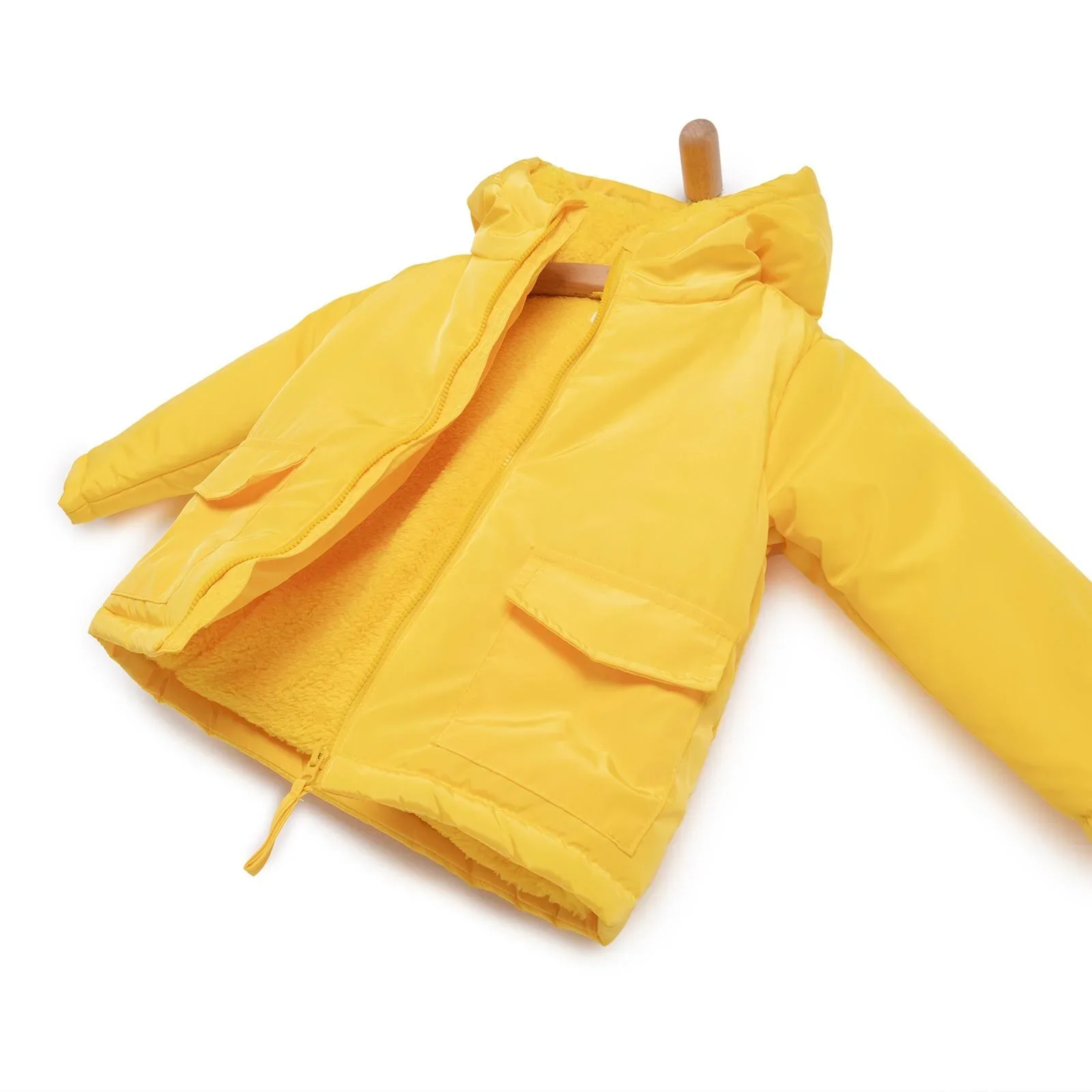 HelloBaby Hooded Coat - Yellow - Image 2