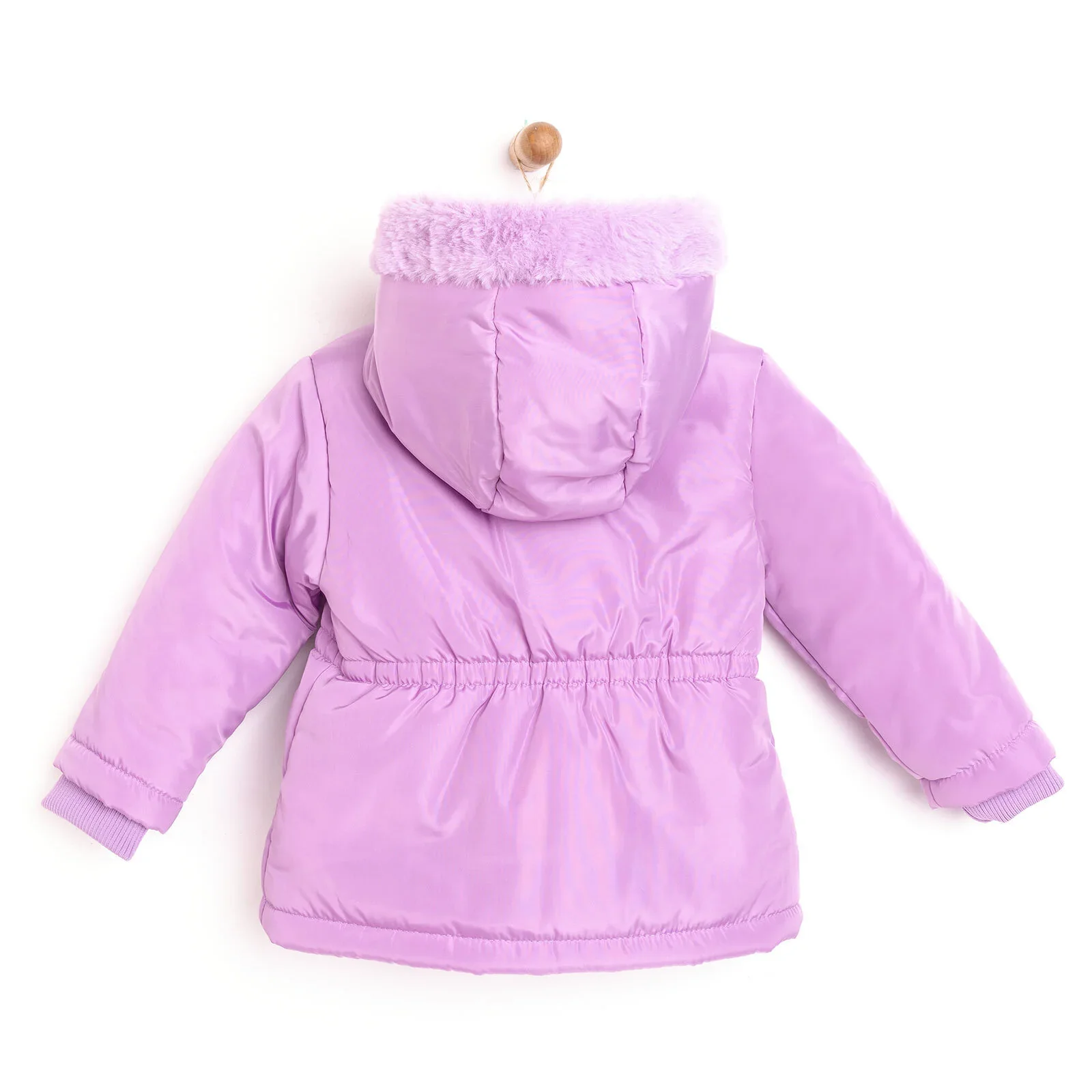 HelloBaby Hooded Coat - Purple - Image 3