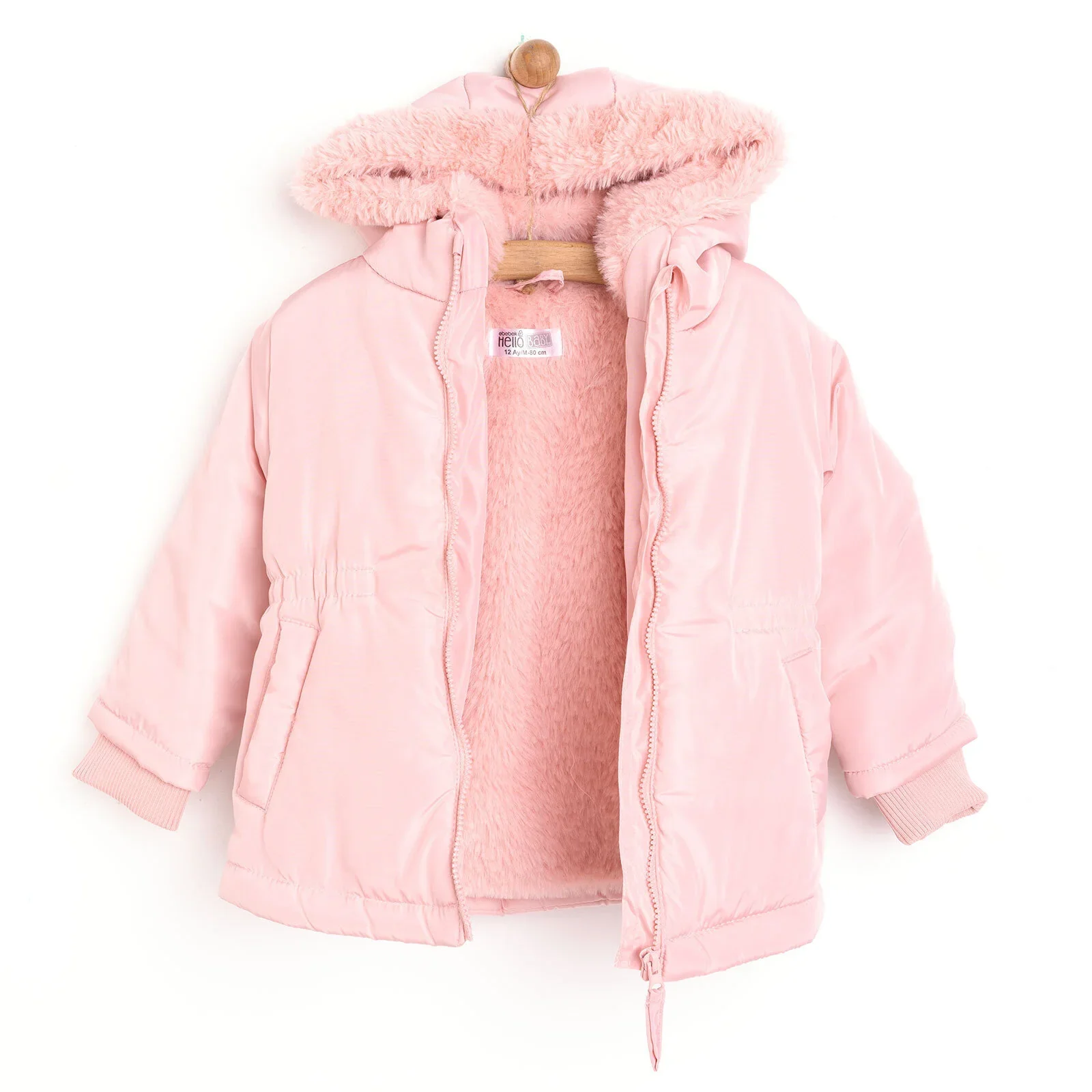 HelloBaby Hooded Coat - Powder - Image 7