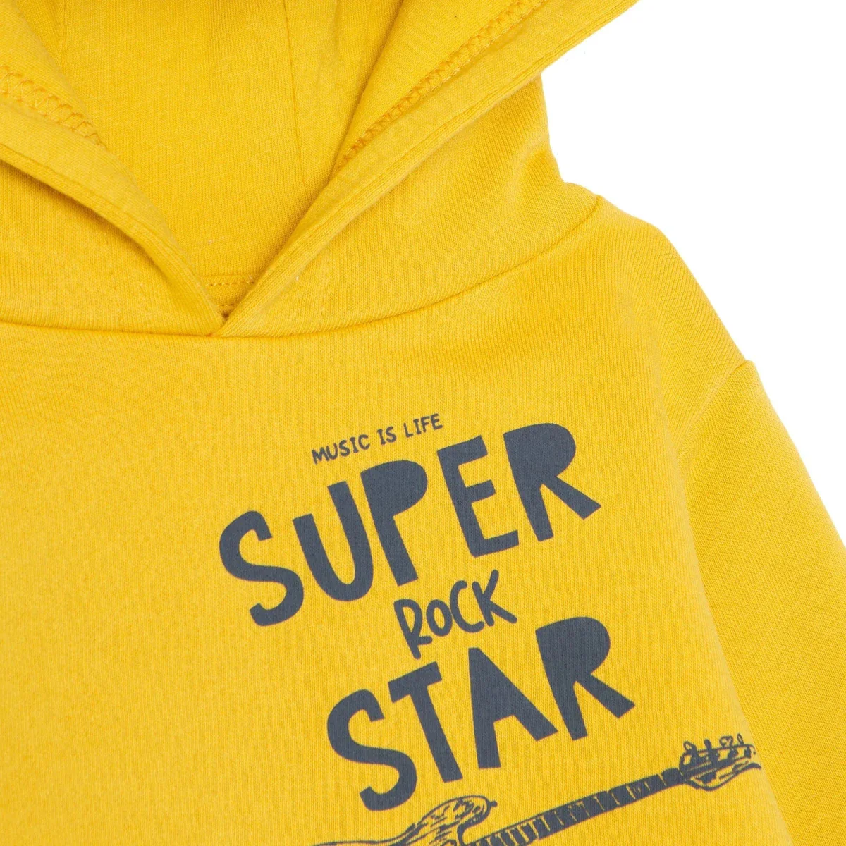 HelloBaby Hooded Sweatshirt Cool Boy Hooded Long Sleeve - Yellow - Image 3