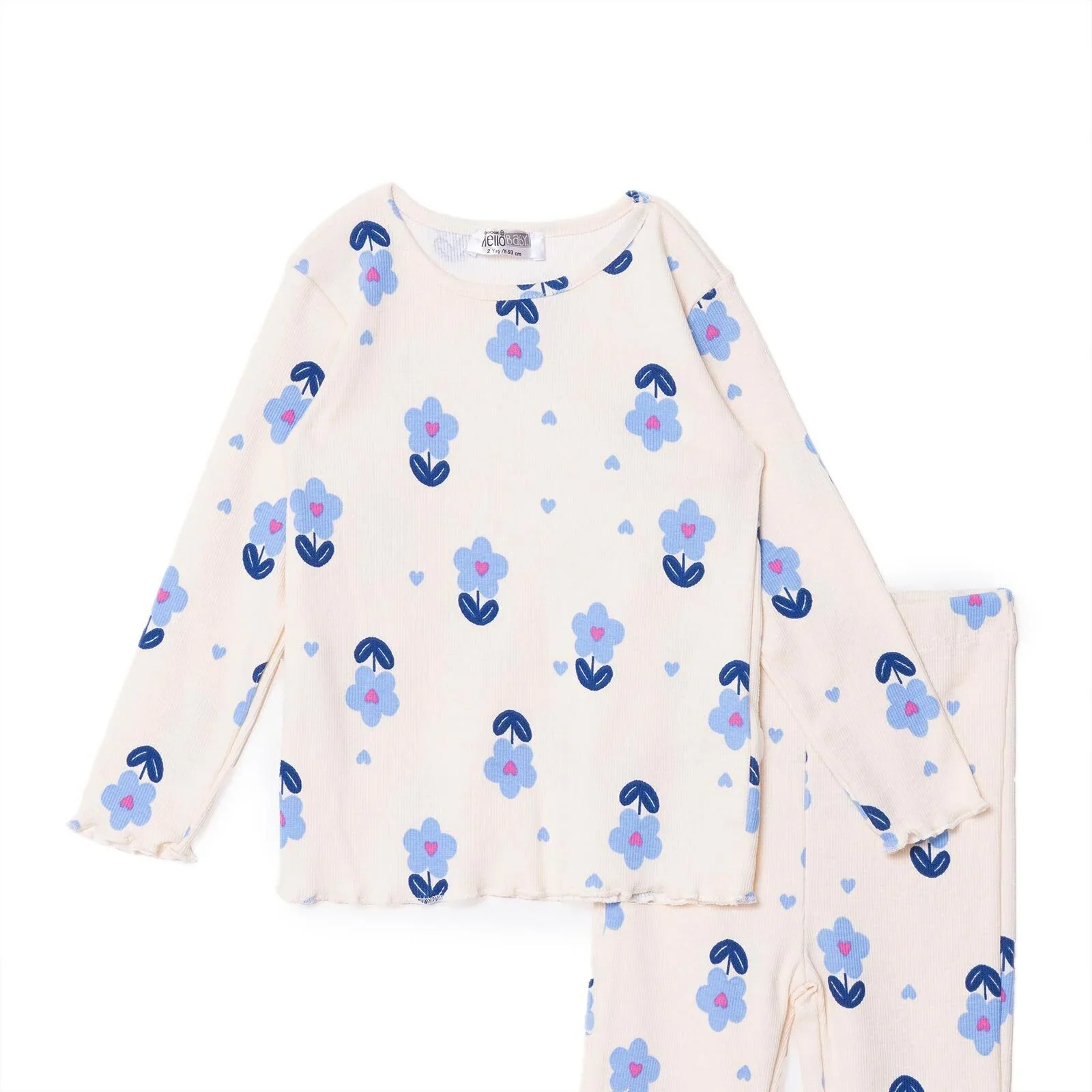 HelloBaby Jogging Set - Ecru Printed - Image 3
