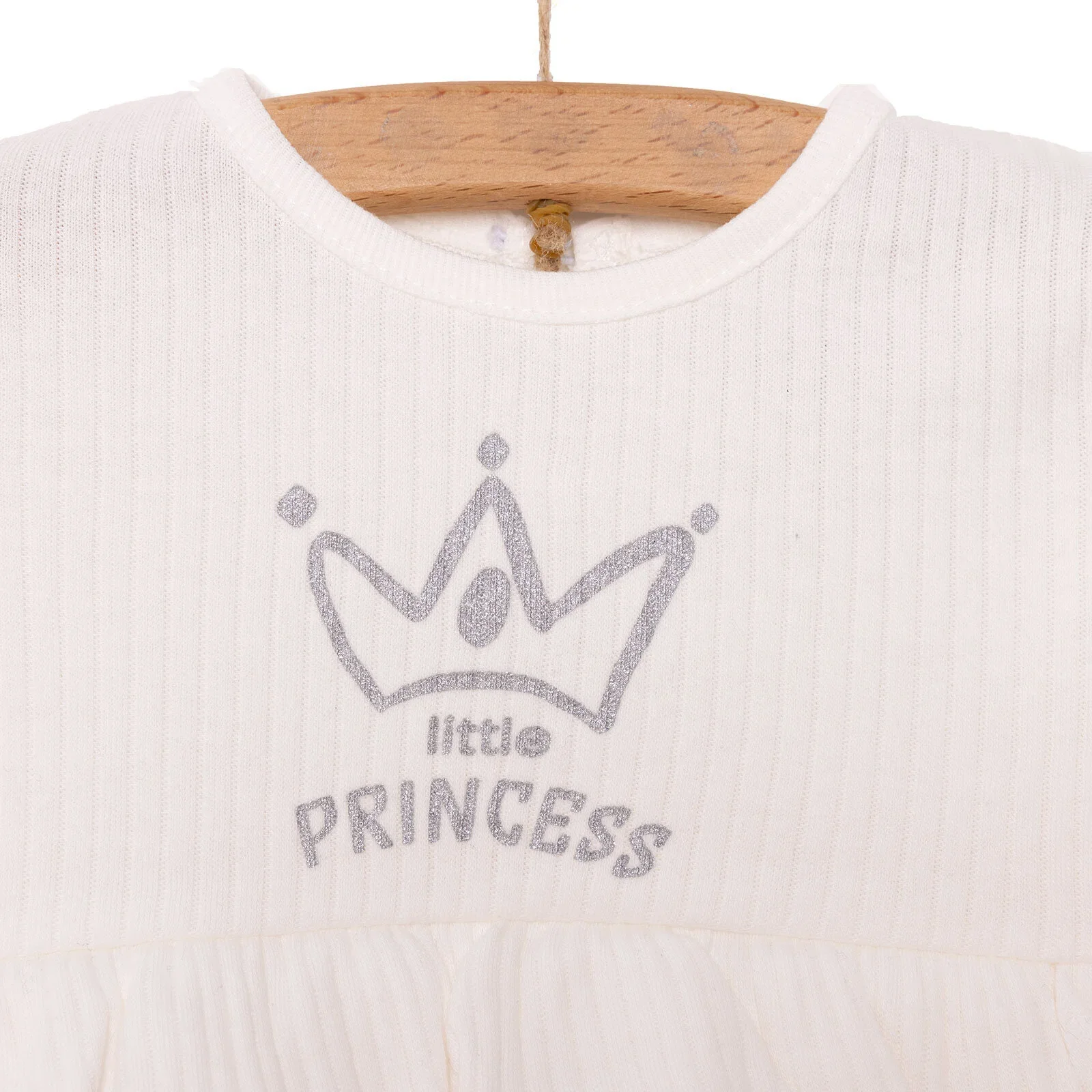 HelloBaby Little Life Newborn Girl Dress - Ecru - Image 3