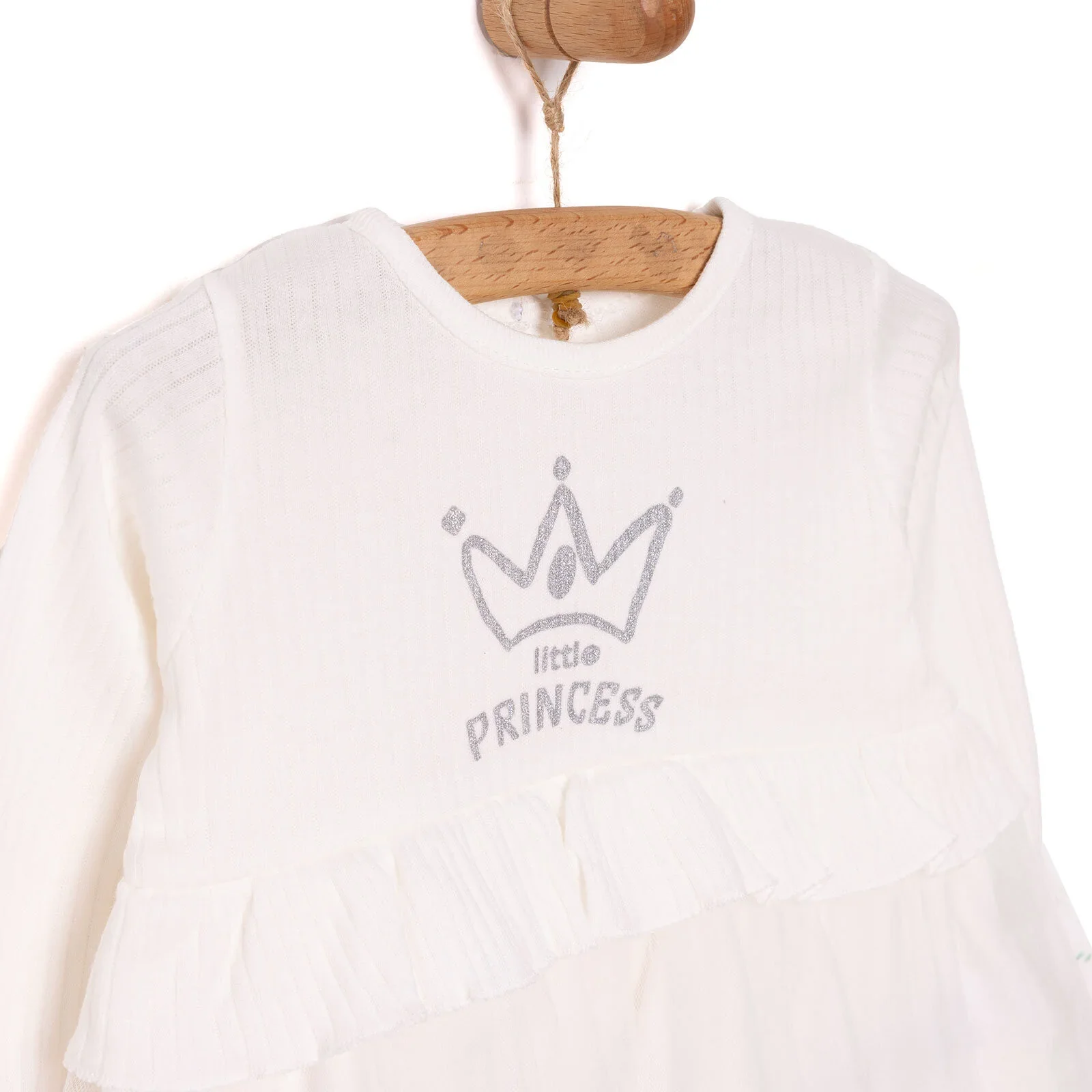 HelloBaby Little Life Newborn Girl Dress - Ecru - Image 5