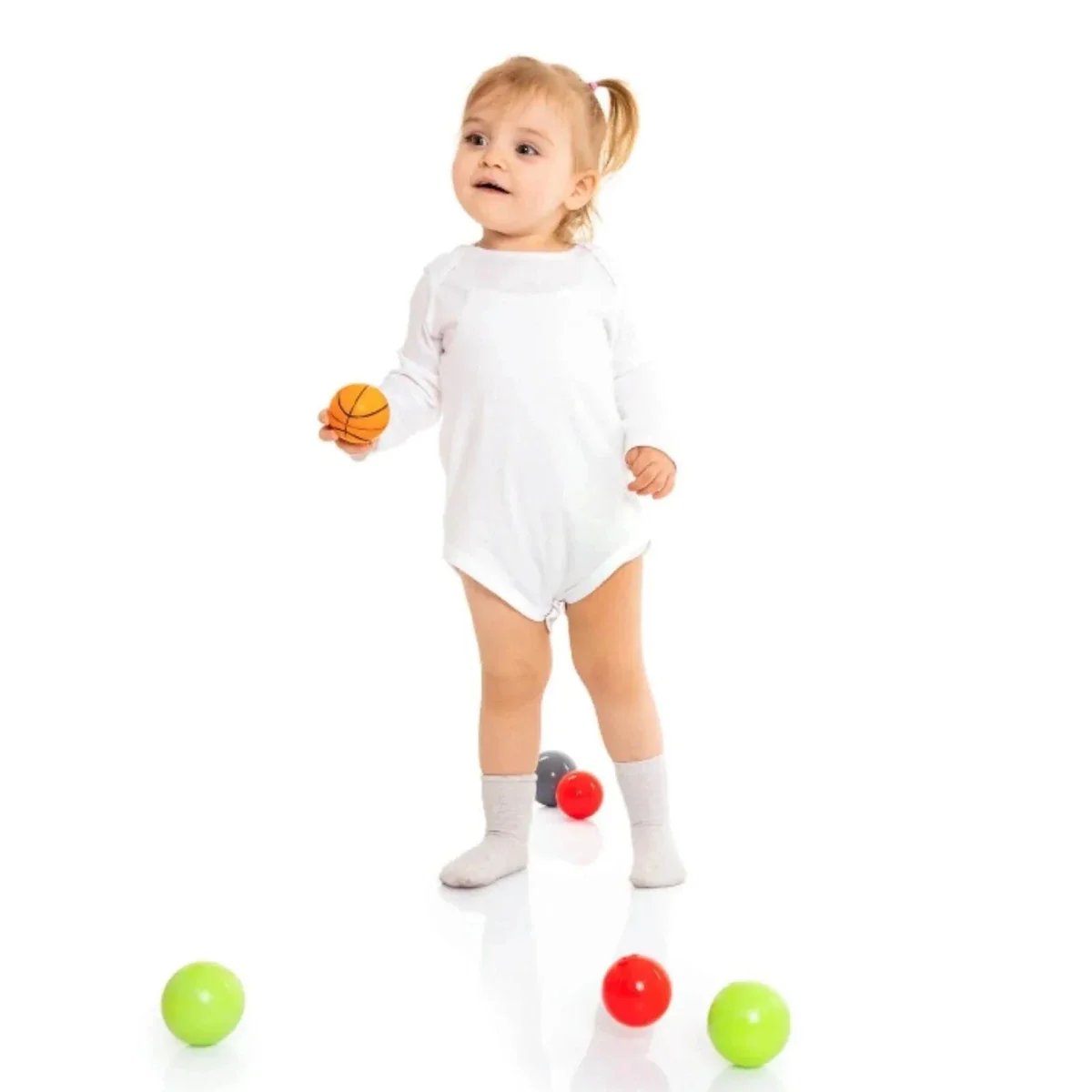 HelloBaby Unisex Long Sleeve Bodysuit 5 pcs - Image 8