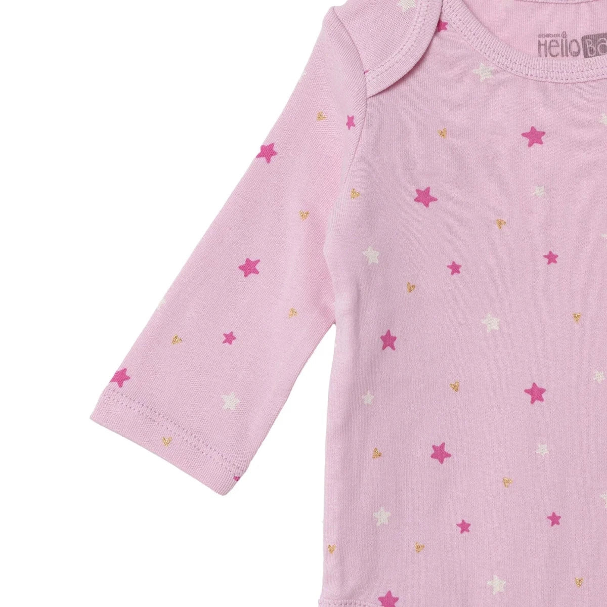 HelloBaby Long Sleeve Body - Pink - Image 4