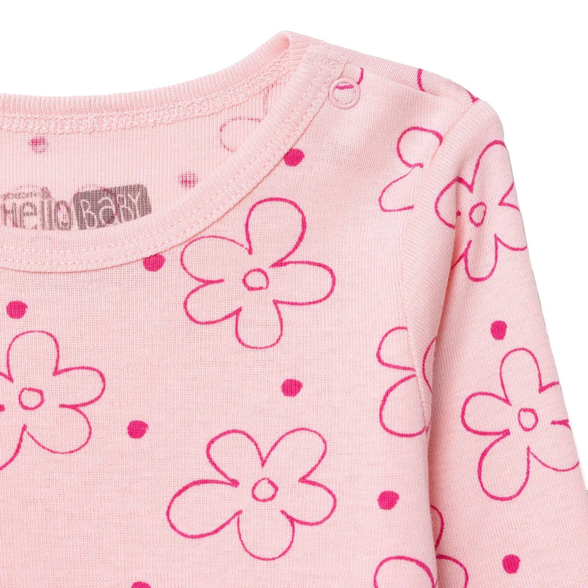 HelloBaby Long Sleeve Body - Pink - Image 3