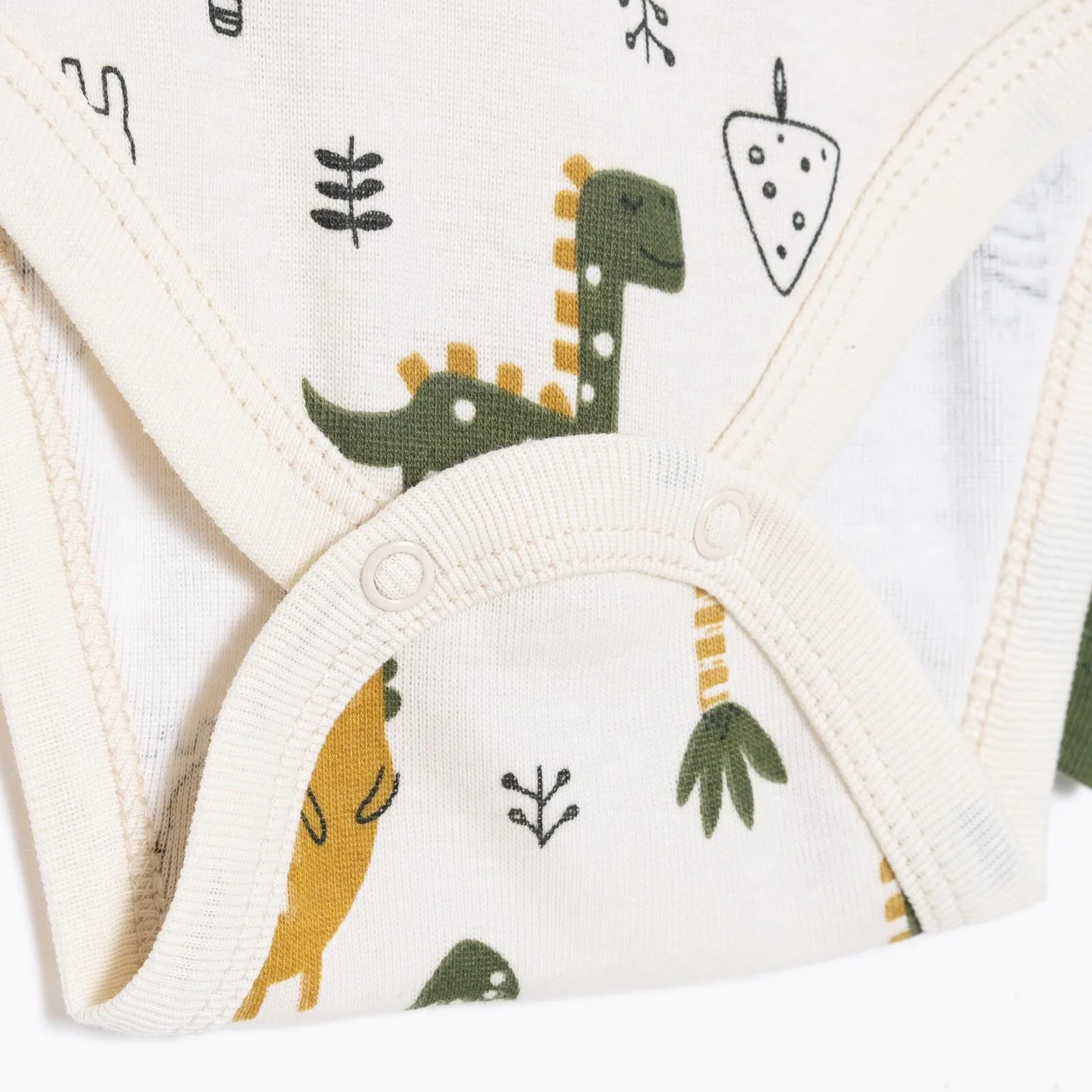 HelloBaby Long Sleeve Body 2 Pack - Khaki - Image 4