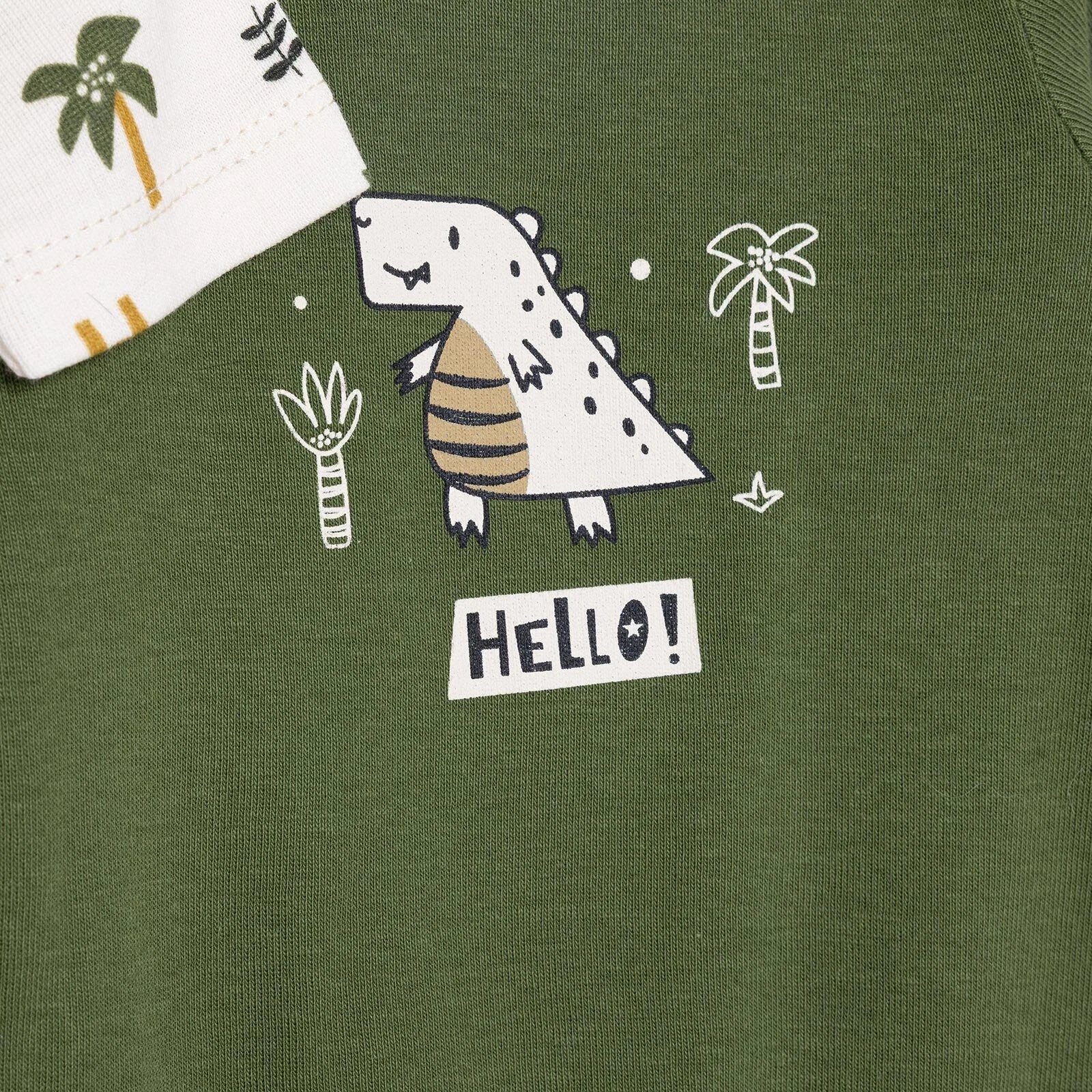 HelloBaby Long Sleeve Body 2 Pack - Khaki - Image 5