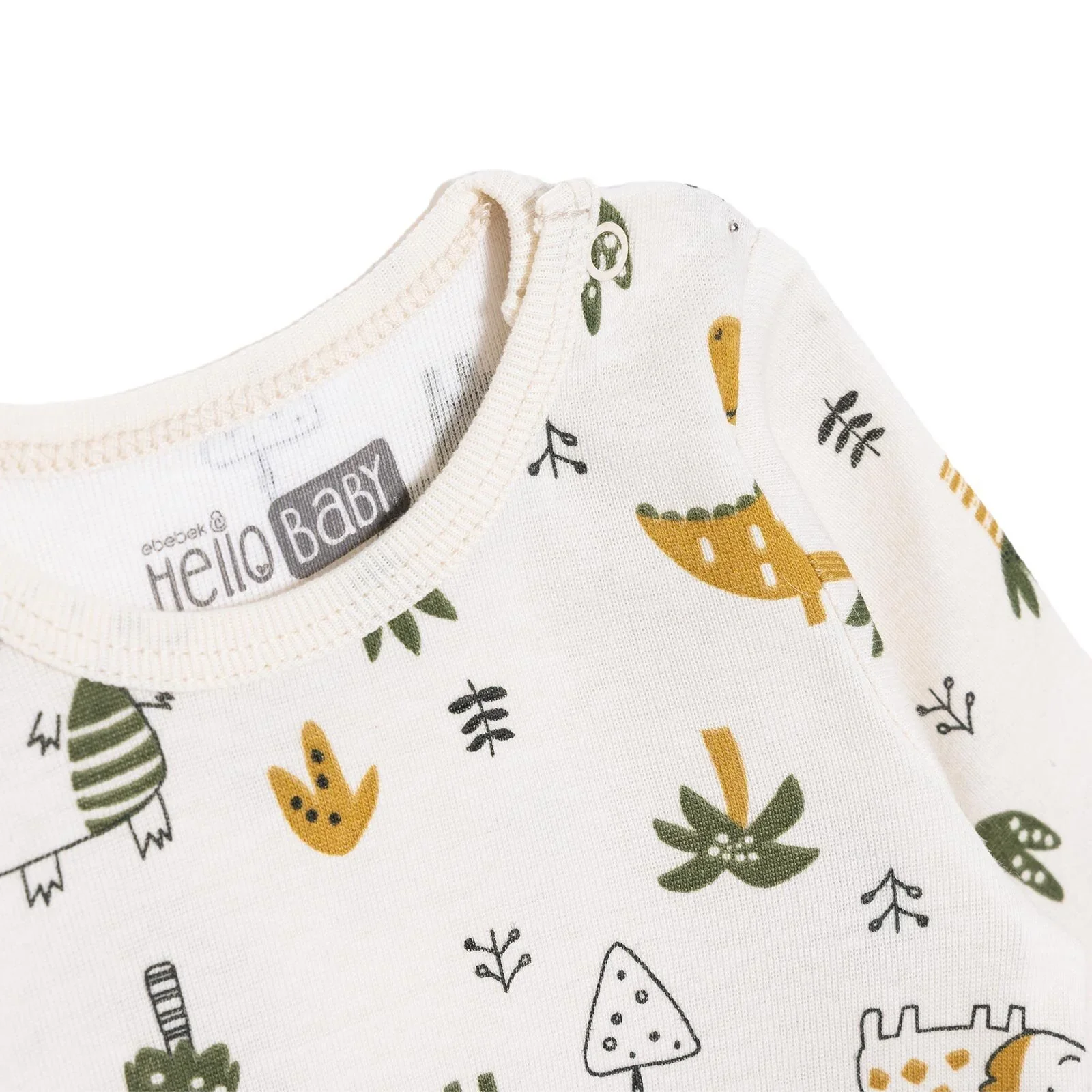 HelloBaby Long Sleeve Body 2 Pack - Khaki - Image 6