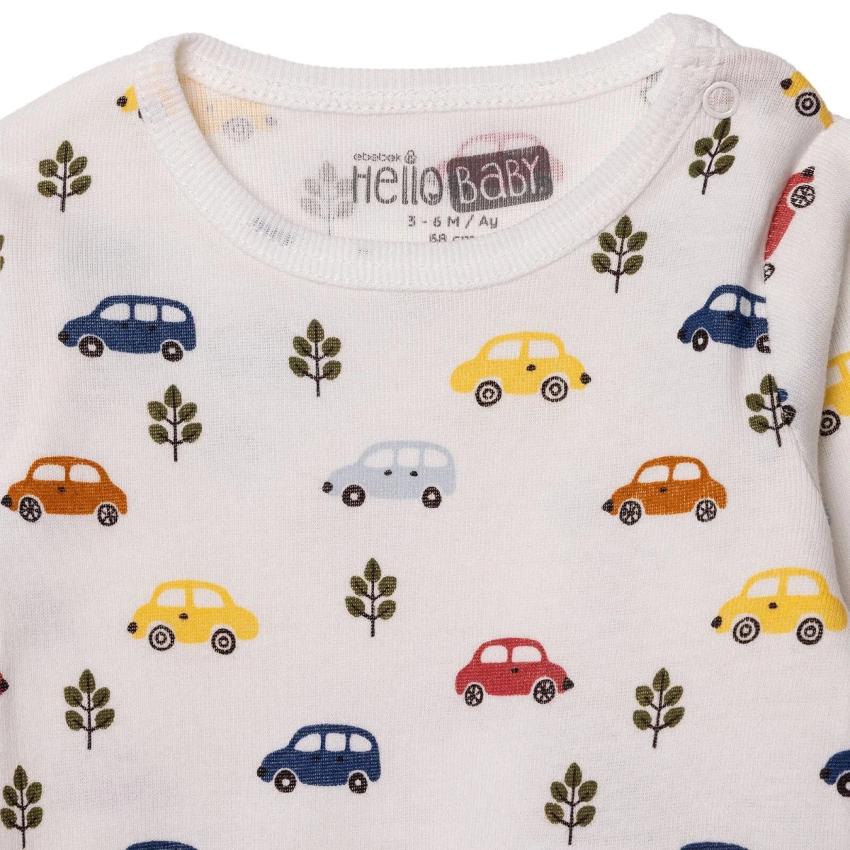 HelloBaby Long Sleeve Body 2 pcs - Ecru - Image 3