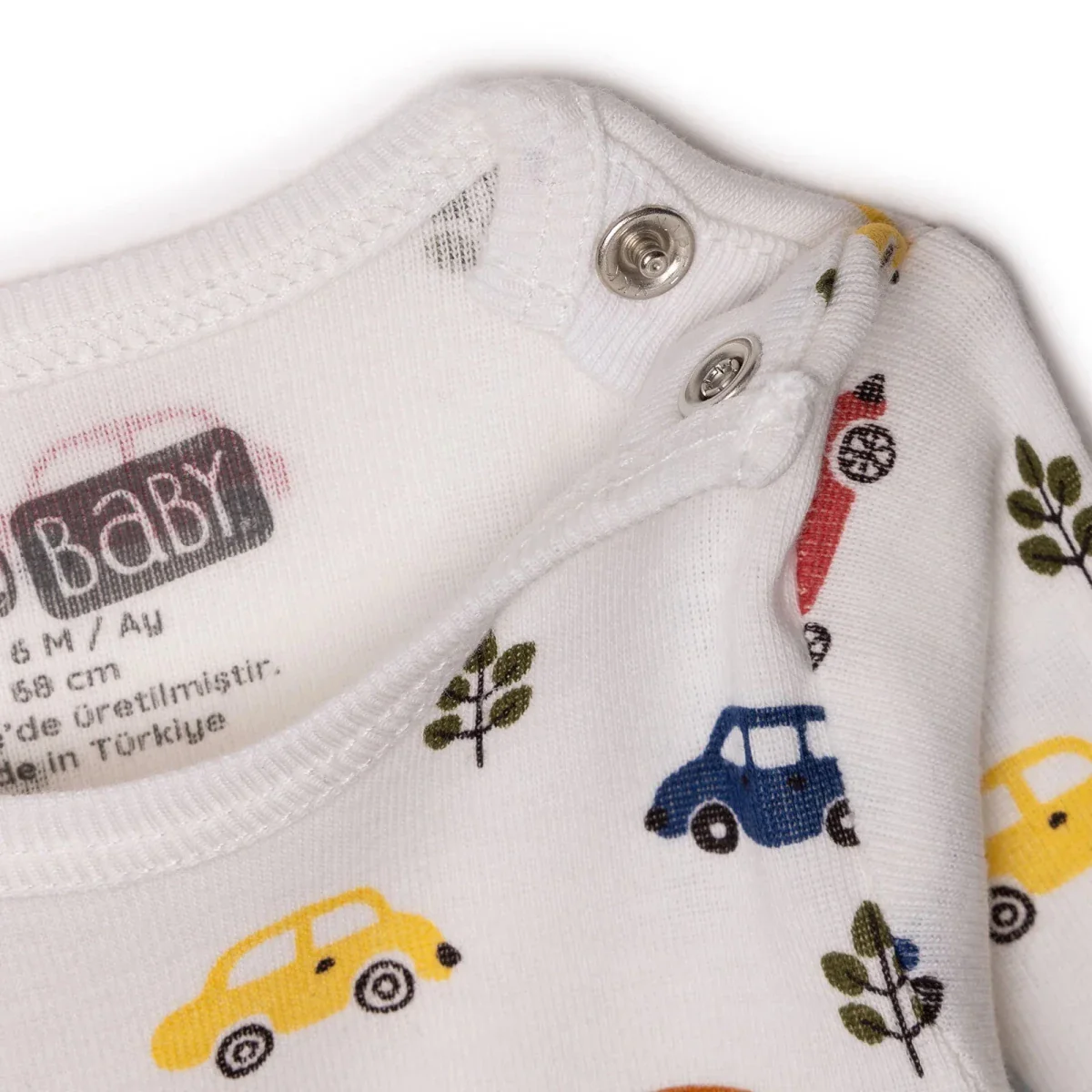 HelloBaby Long Sleeve Body 2 pcs - Ecru - Image 7