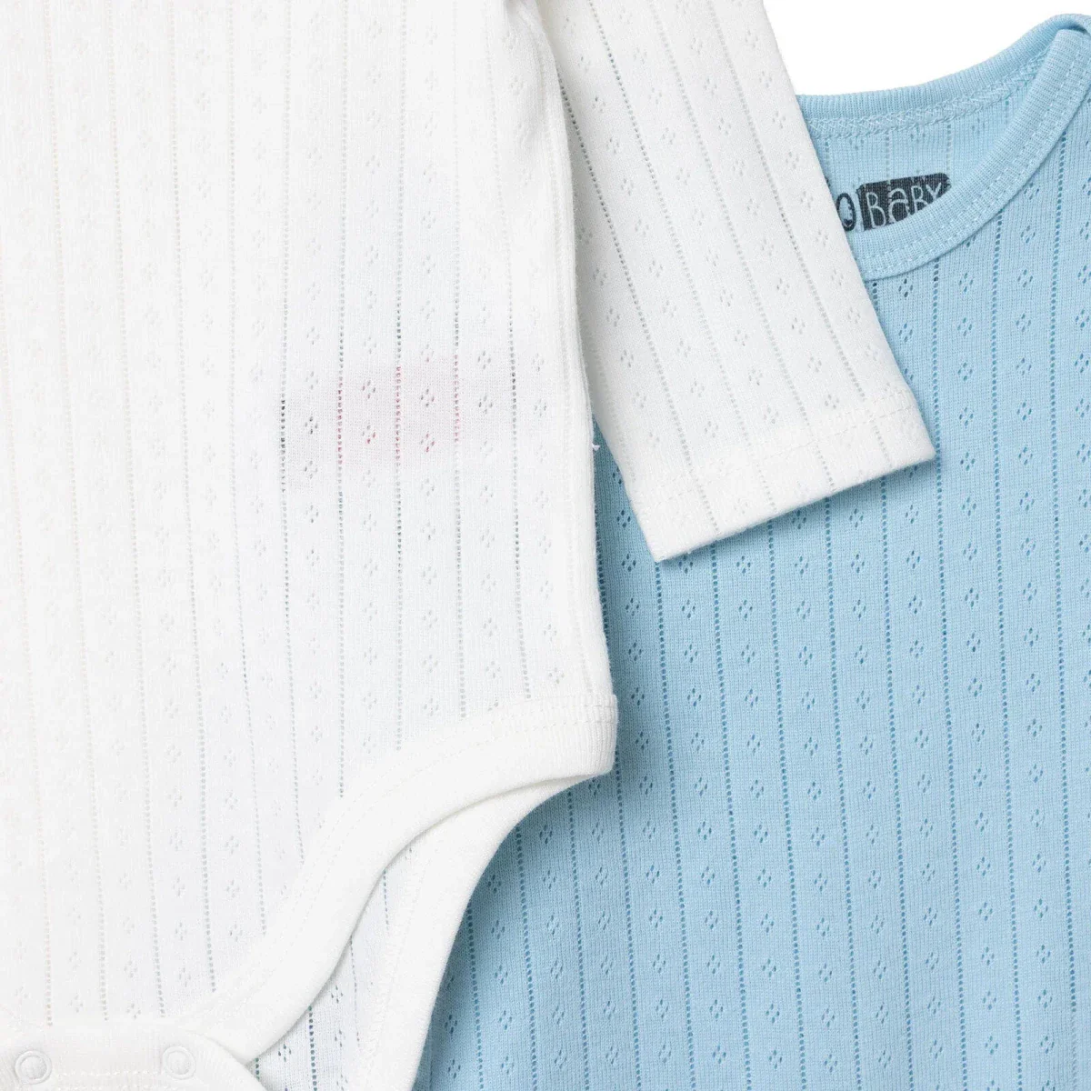 HelloBaby Long Sleeve Body 2 pcs - Ecru - Image 3