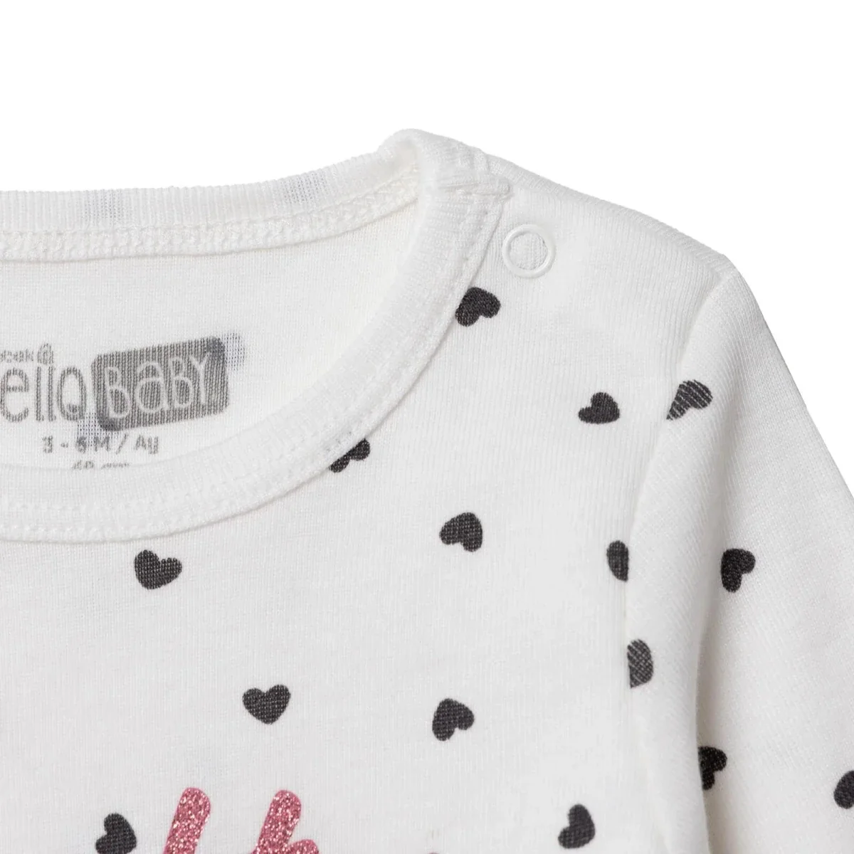 HelloBaby Long Sleeve Body - Ecru - Image 7