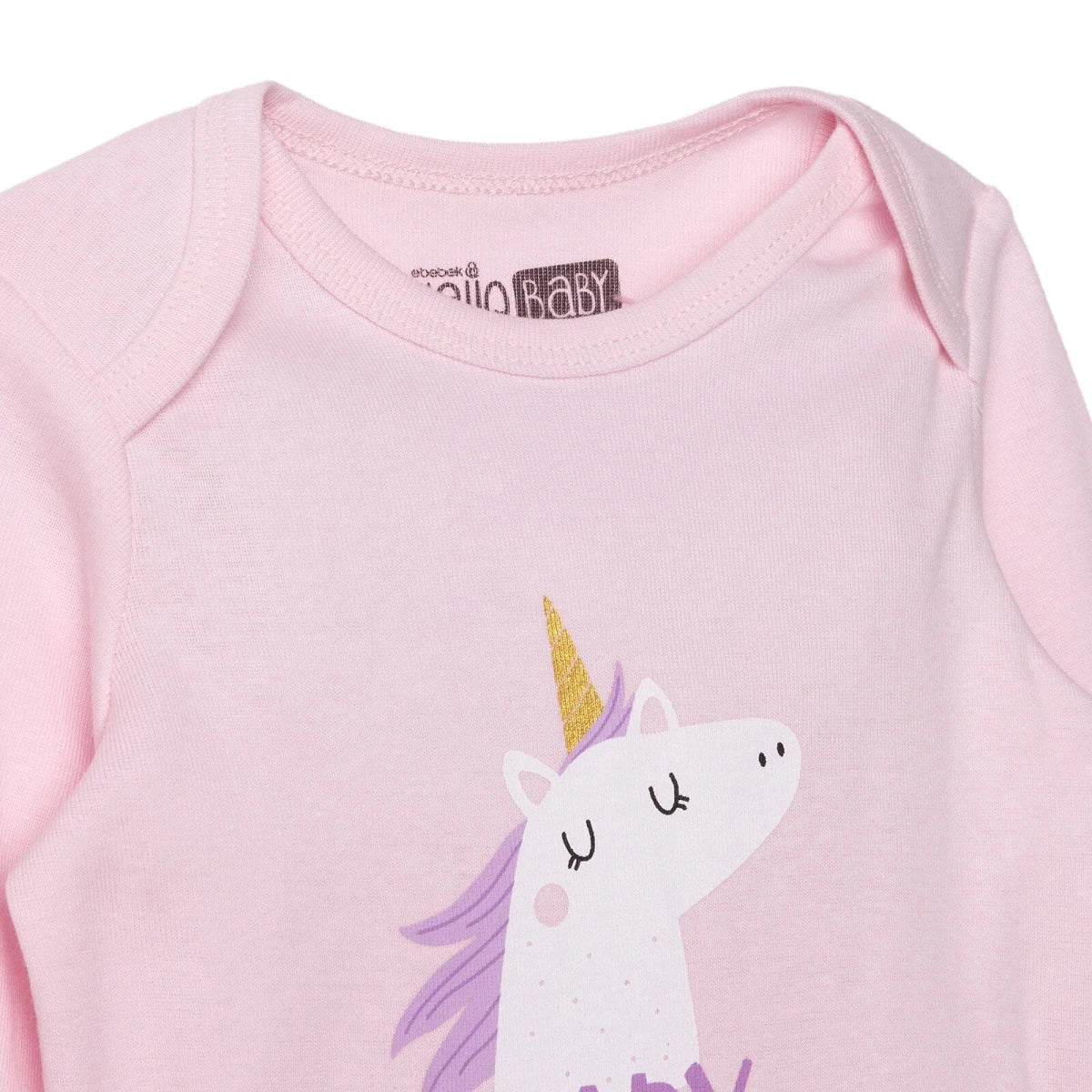 HelloBaby Long Sleeve Body - Pink - Image 3