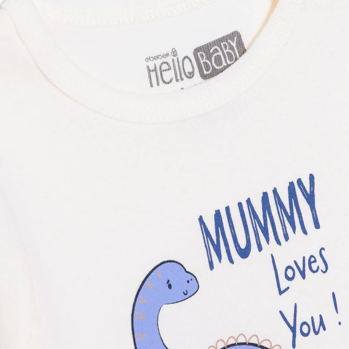 HelloBaby Long Sleeve Body - Ecru - Image 3