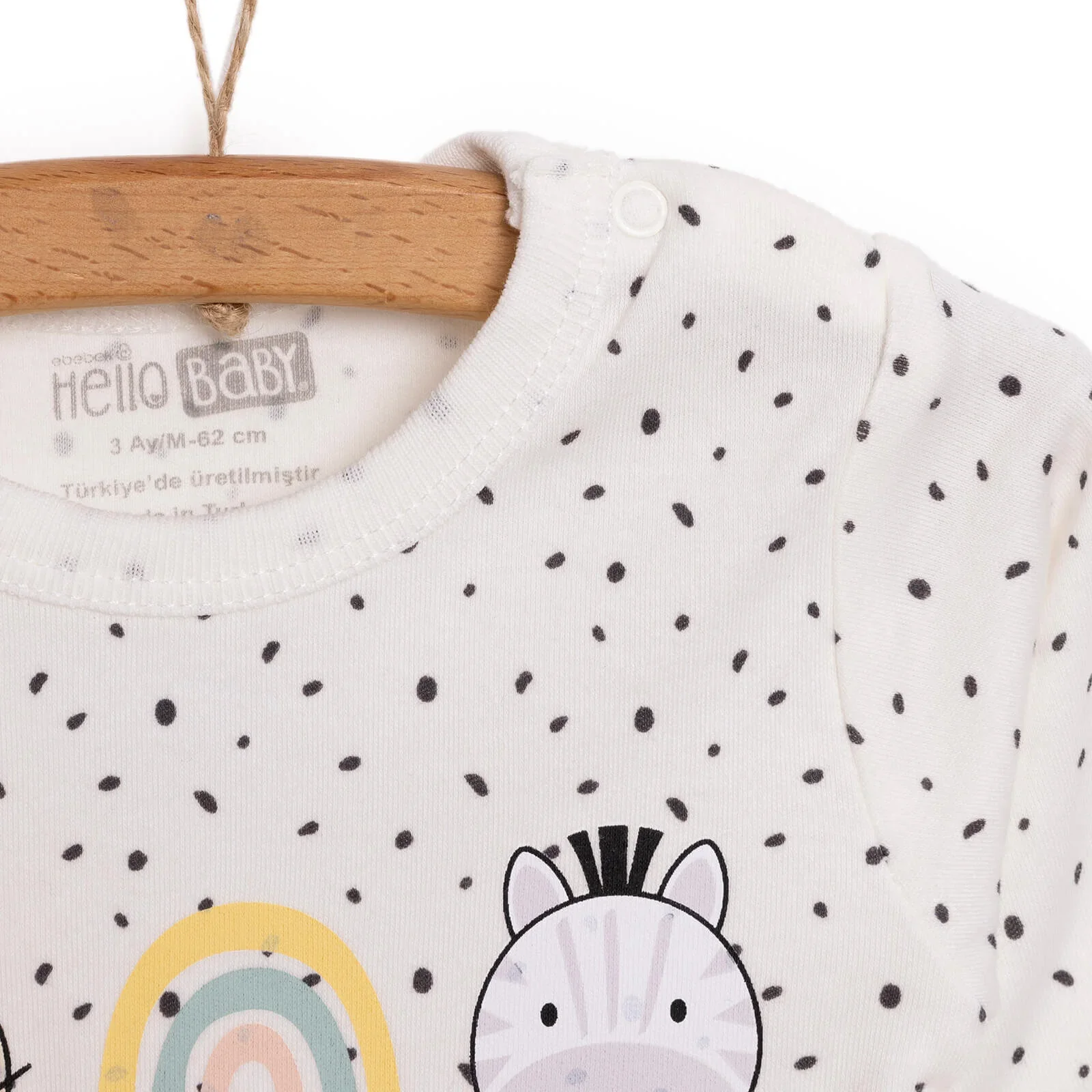 HelloBaby Baby Girl Long Sleeve Body - Ecru - Image 3