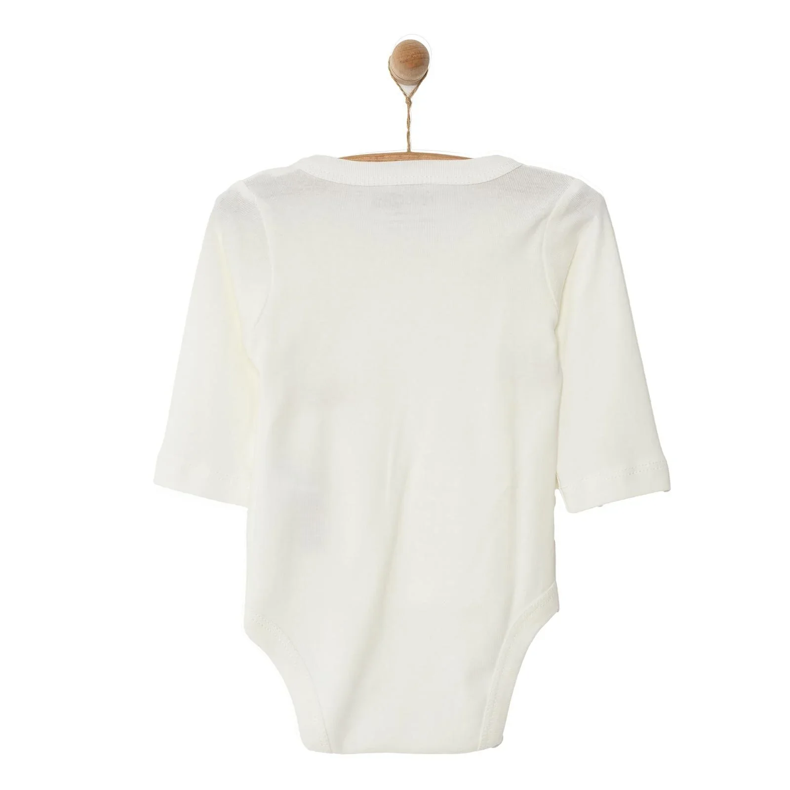 HelloBaby Long Sleeve Bodysuit - Ecru - Image 3