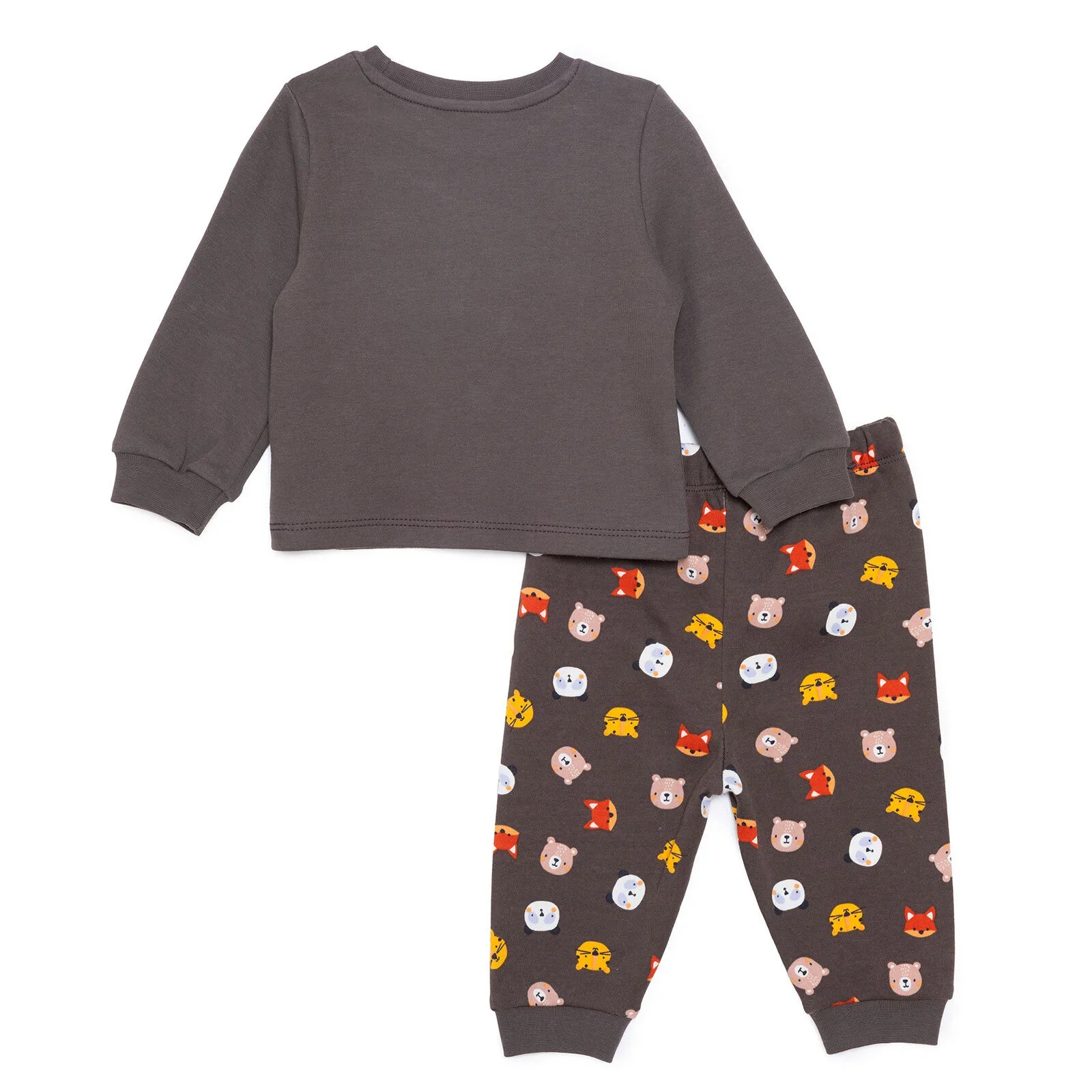 HelloBaby Long Sleeve Pyjamas - Khaki - Image 2