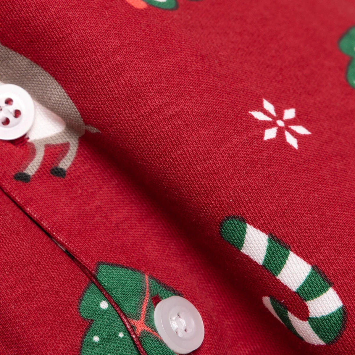 HelloBaby Christmas Baby Boy Long Sleeve Pyjamas Set - Red - Image 5