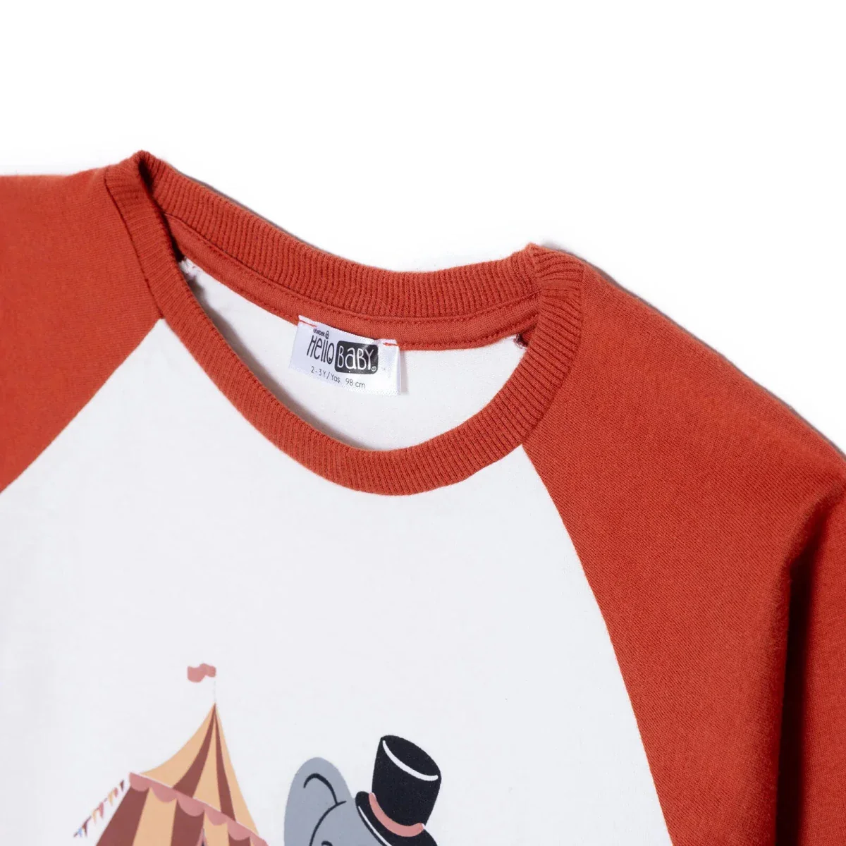 HelloBaby Long Sleeve Tshirt - Ecru - Image 3