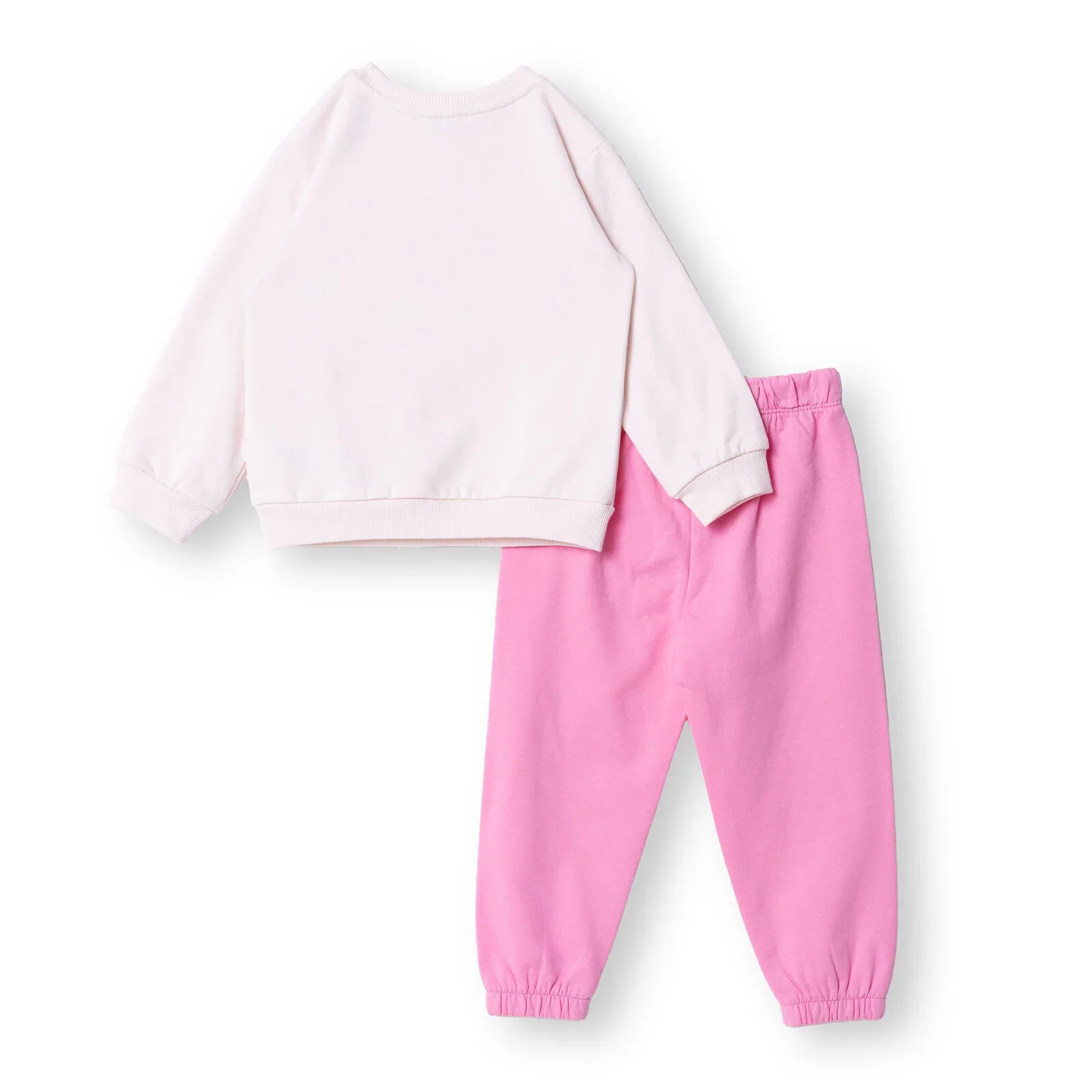 HelloBaby Motto Girl Jogging Set - Light Pink - Image 2