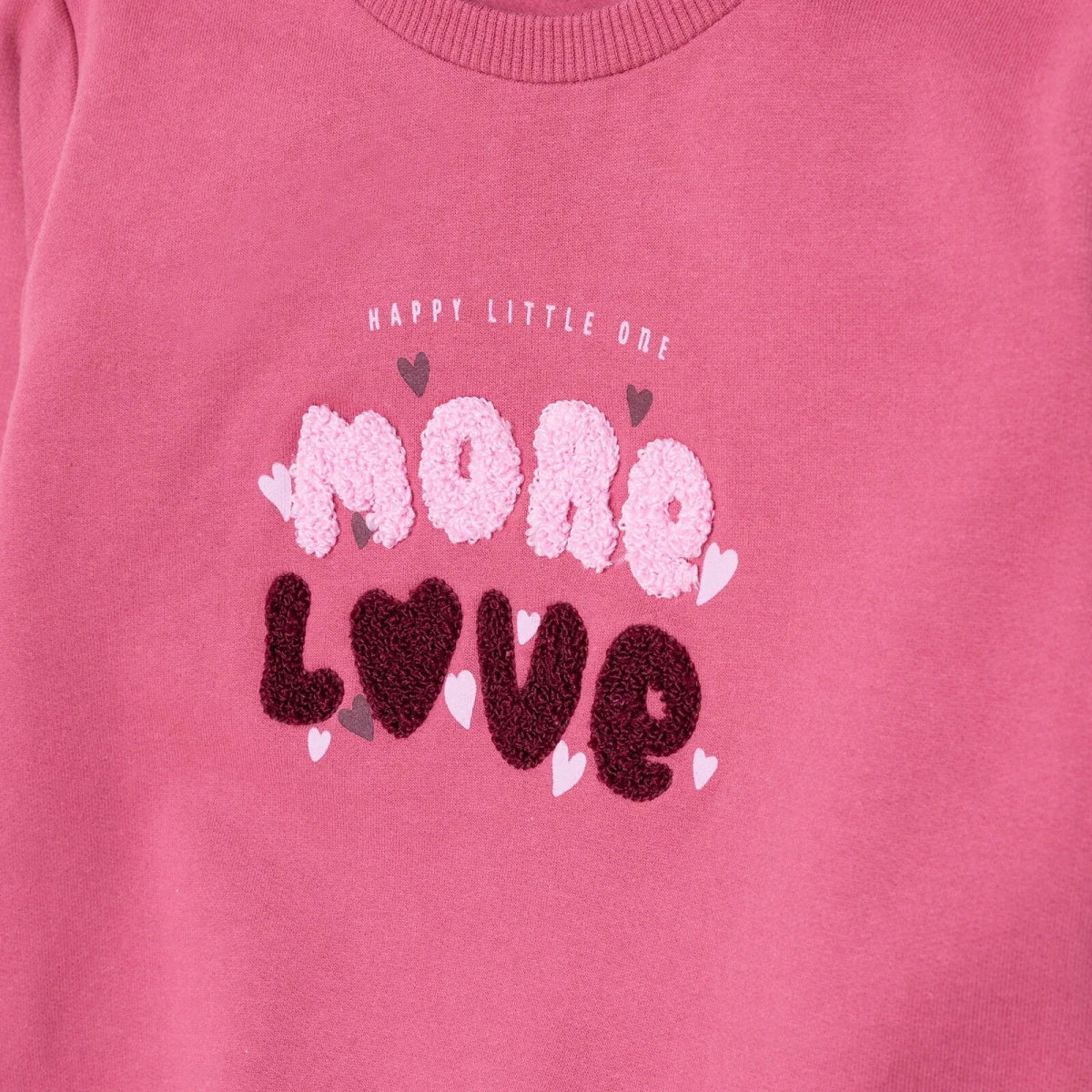HelloBaby Motto Girl Sweatshirt- Legging - Light Rose - Image 4