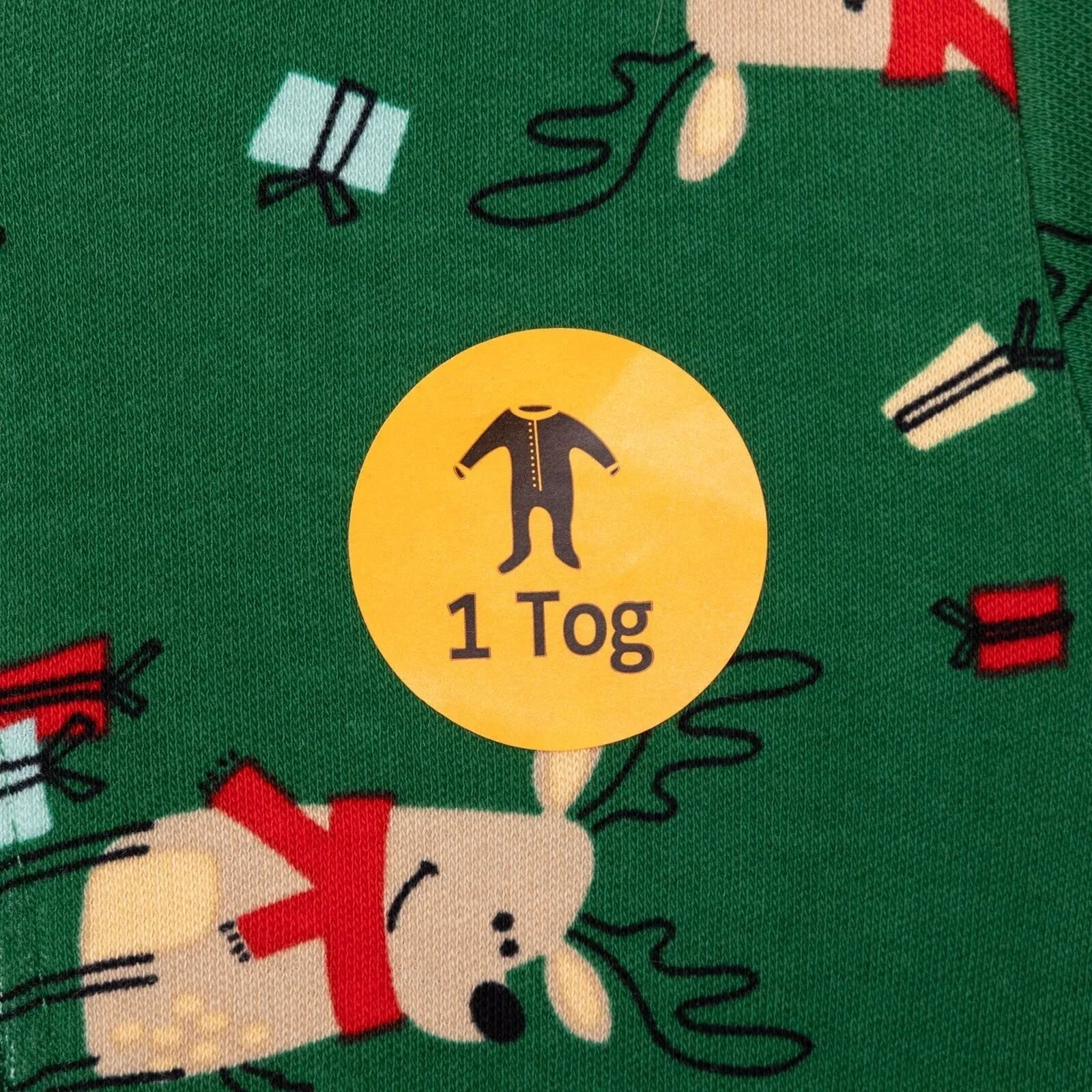 HelloBaby Christmas Baby Boy Sleepsuit - Dark Green - Image 7