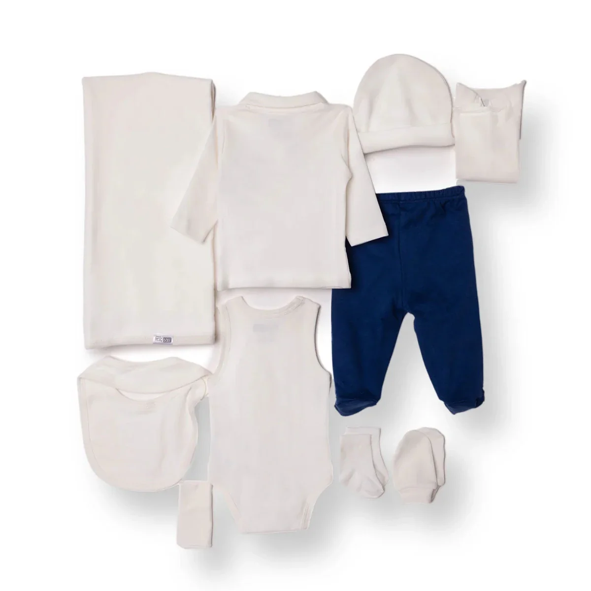 HelloBaby Newborn 10-Piece Newborn Hospital Set - Ecru - Image 2