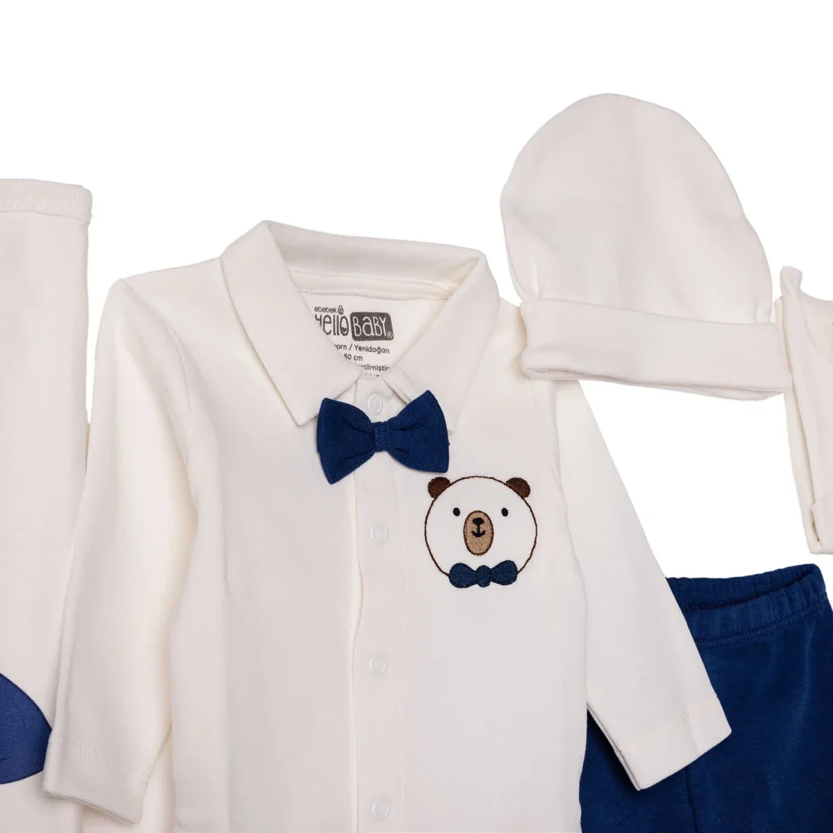 HelloBaby Newborn 10-Piece Newborn Hospital Set - Ecru - Image 3