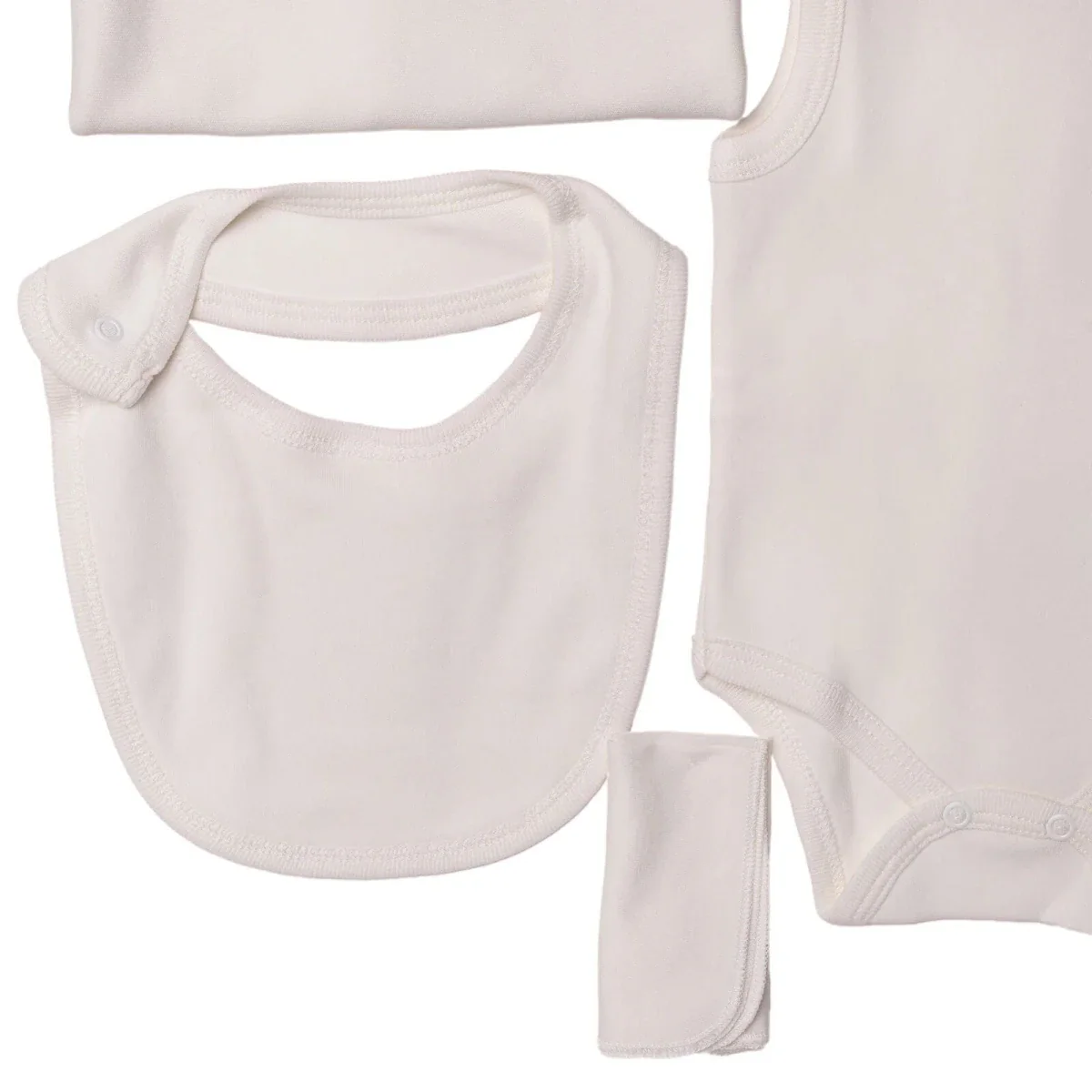 HelloBaby Newborn 10-Piece Newborn Hospital Set - Ecru - Image 5