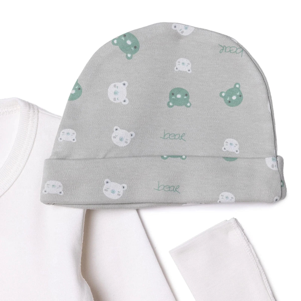 HelloBaby Unisex 100% Cotton 10-Piece Hospital Gift Set - Green - Image 3