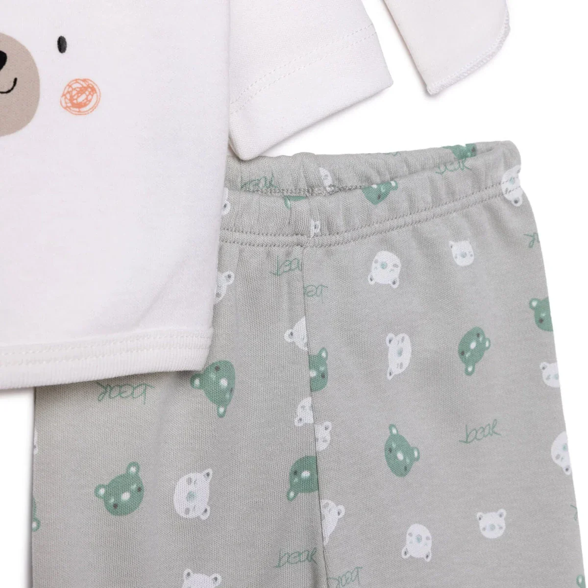 HelloBaby Unisex 100% Cotton 10-Piece Hospital Gift Set - Green - Image 4