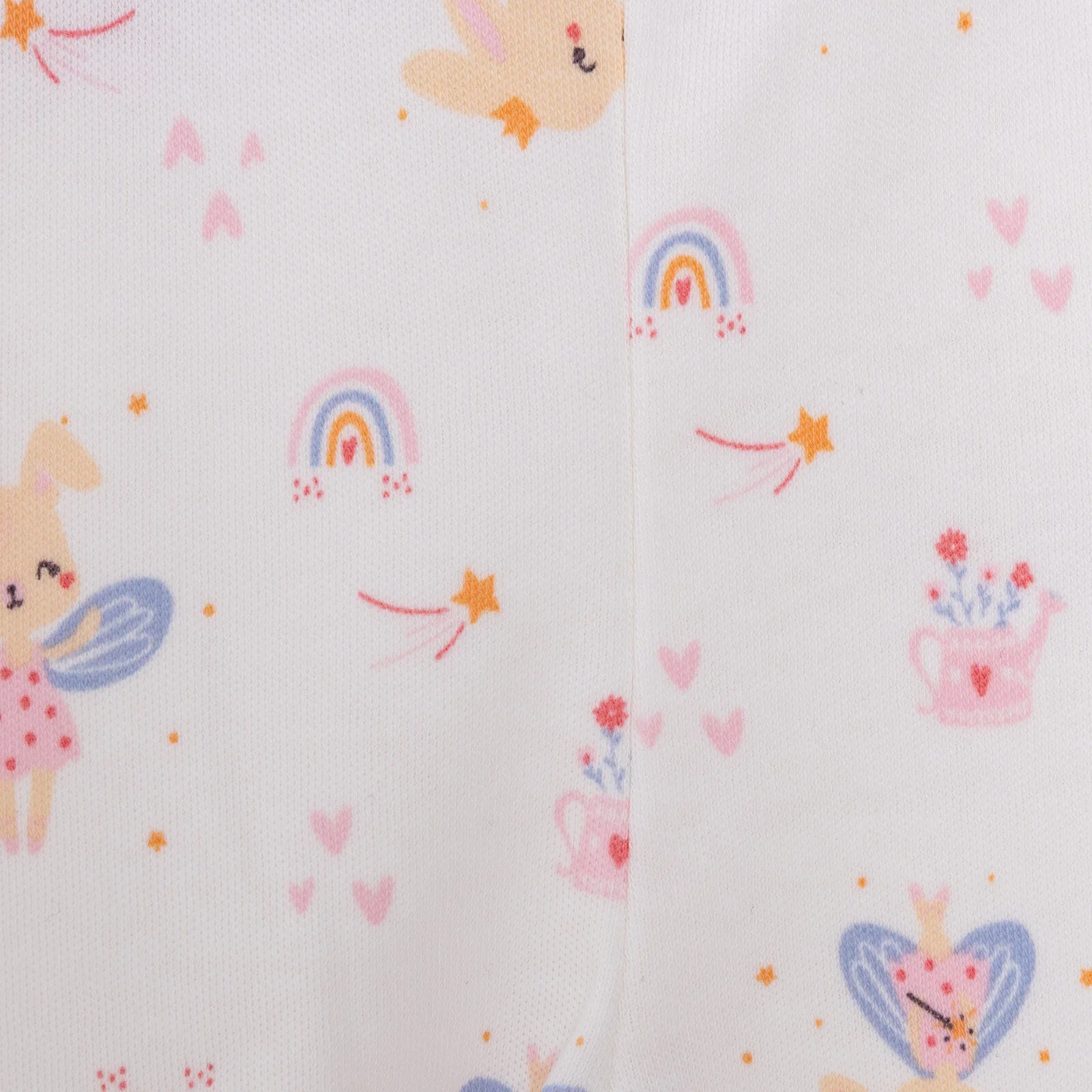 HelloBaby Newborn 2 Pcs Footed Leggings - Pink - Image 7
