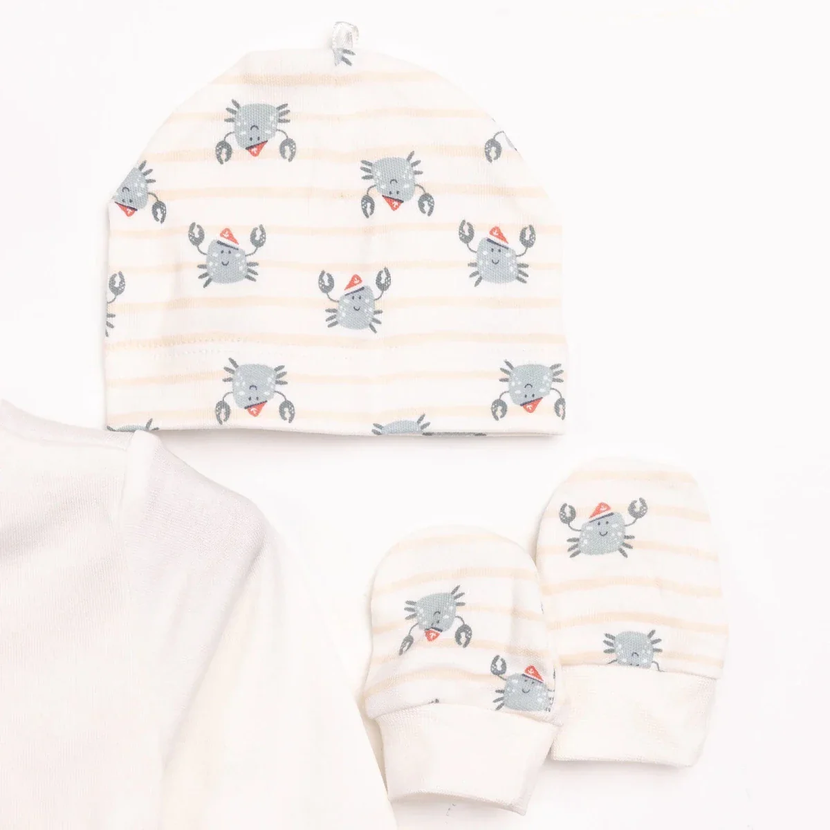 HelloBaby Newborn 5 pcs Starter Set - Ecru - Image 6