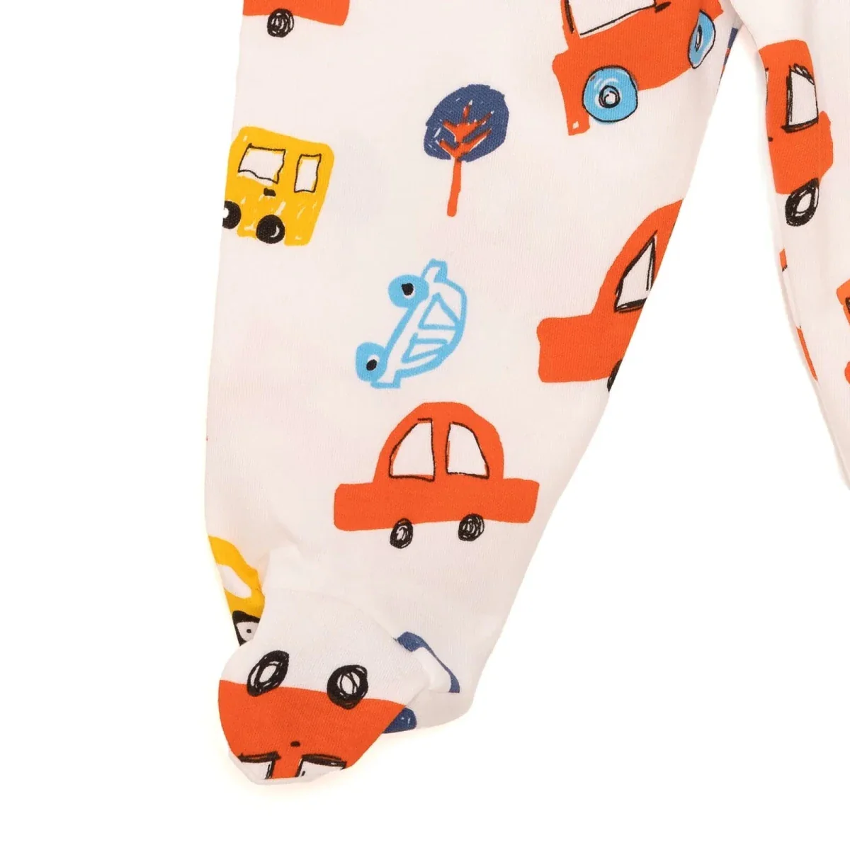 HelloBaby Newborn Baby Boy Body-Hat -Footed Bottom - Ecru - Image 4