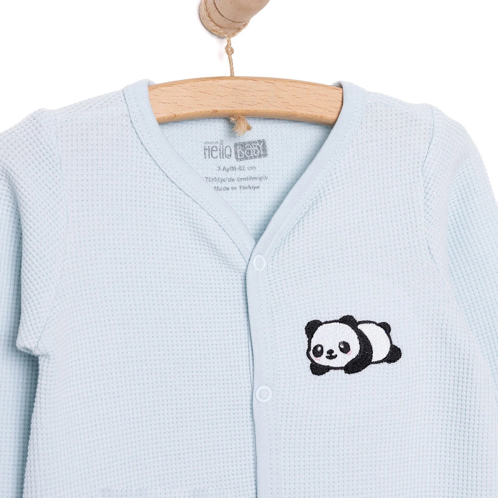 HelloBaby Newborn Baby Boy Jumpsuit - Light Blue - Image 3