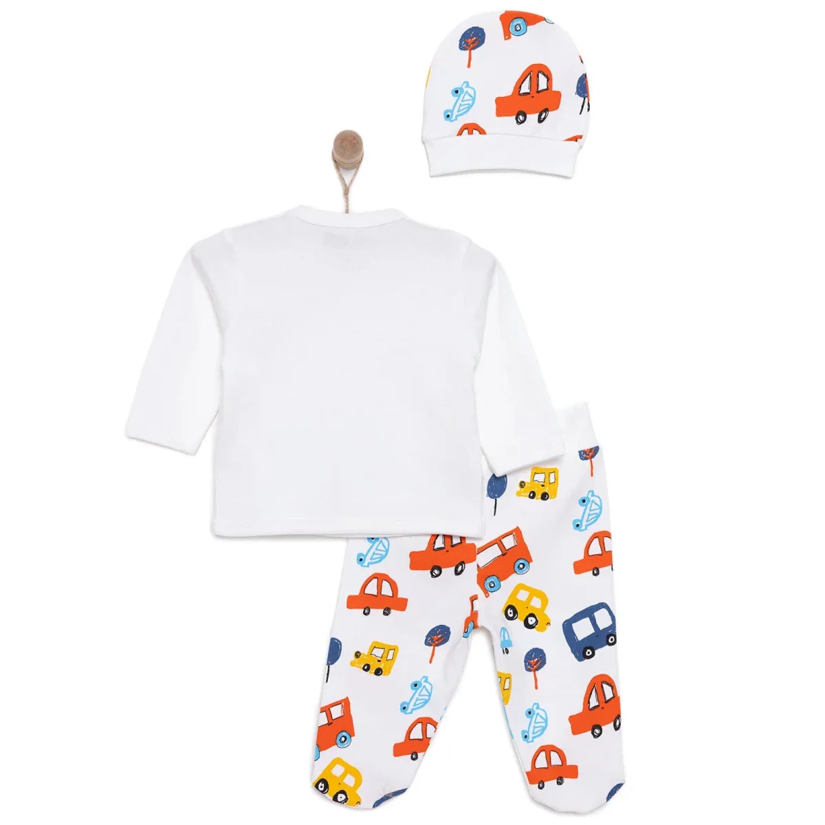 HelloBaby Newborn Baby Boy Set - Ecru - Image 2