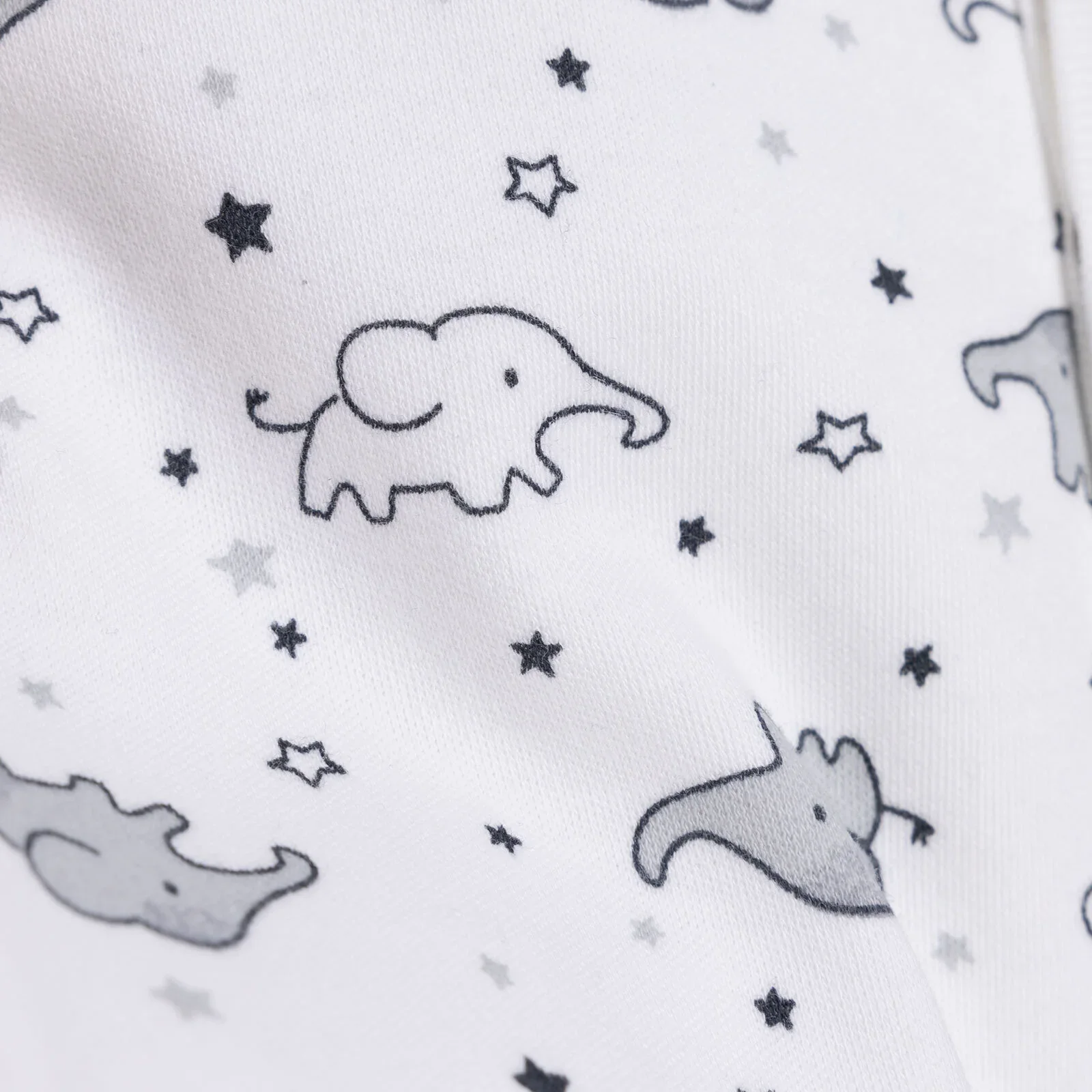 HelloBaby Newborn Baby Cute Elephant Jumpsuit - Ecru - Image 8