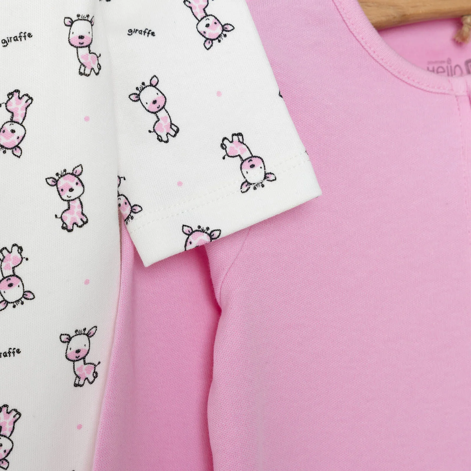 HelloBaby Newborn Baby Girl Footed Jumpsuit - Pink - Image 5